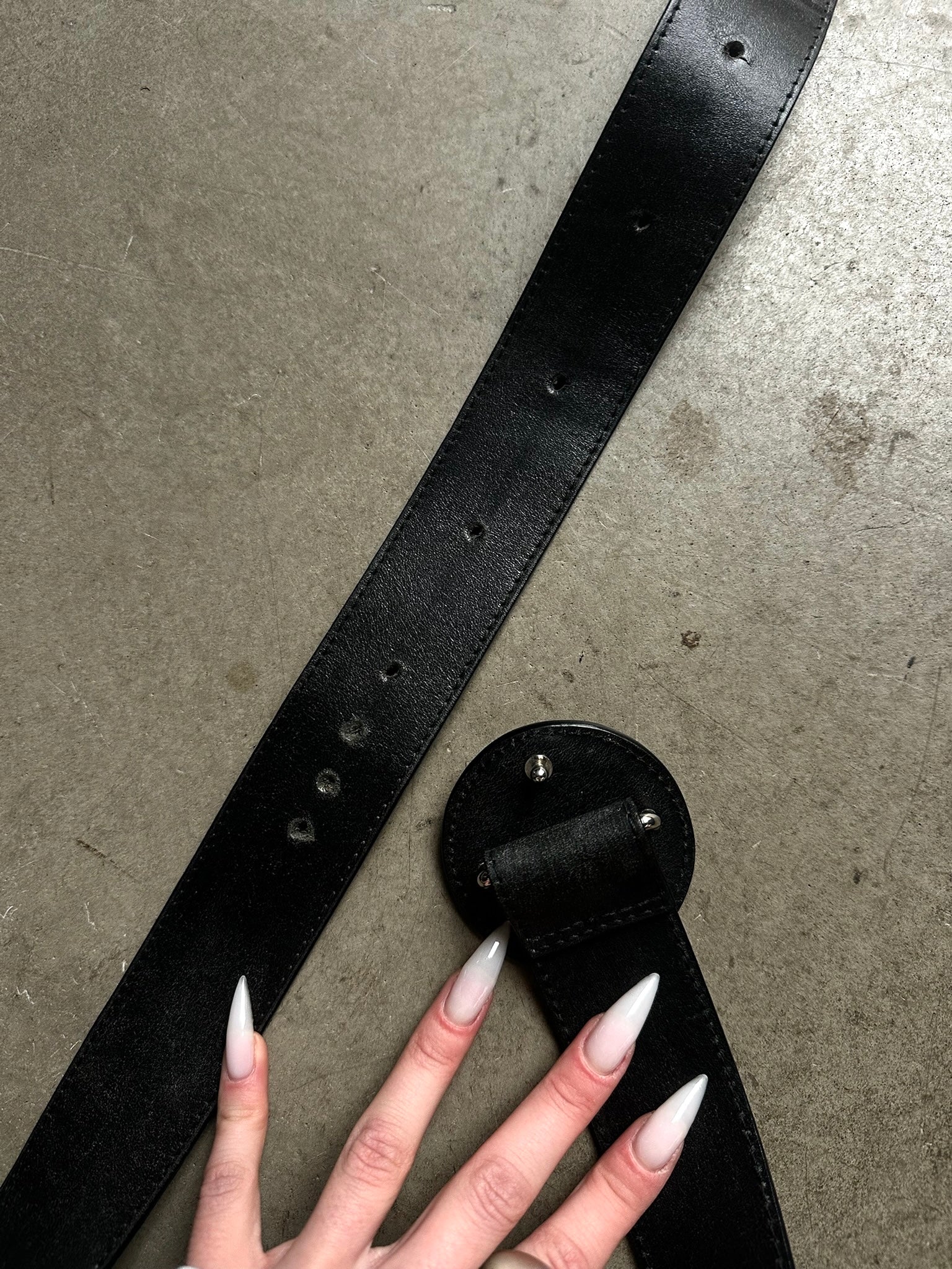 2000s Y3 Leather Belt