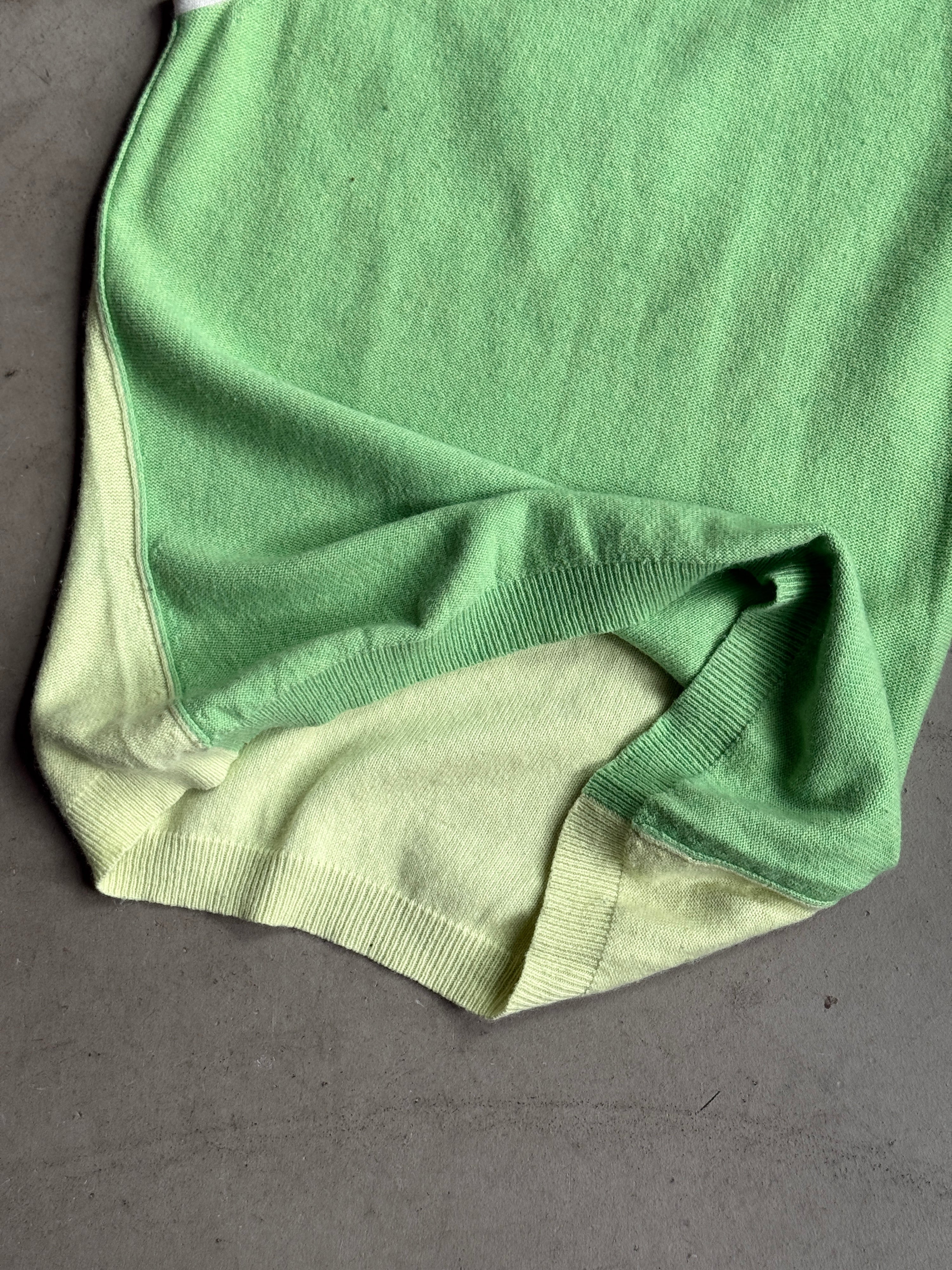 2000s Cuccia Sweater Vest Cashmere Blend Green - S