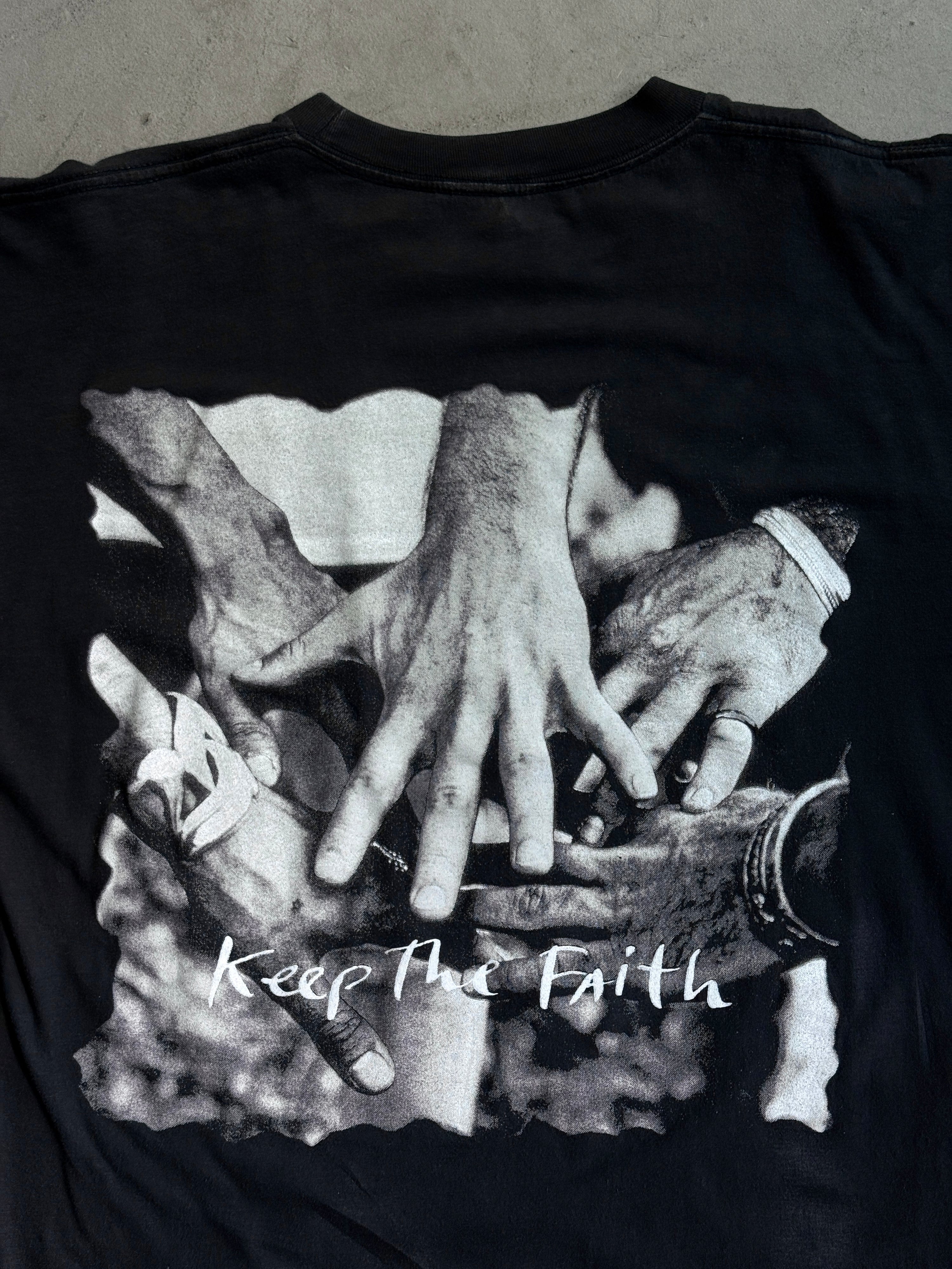 Vintage 1992 Bon Jovi "Keep The Faith" Band Tee Black - L