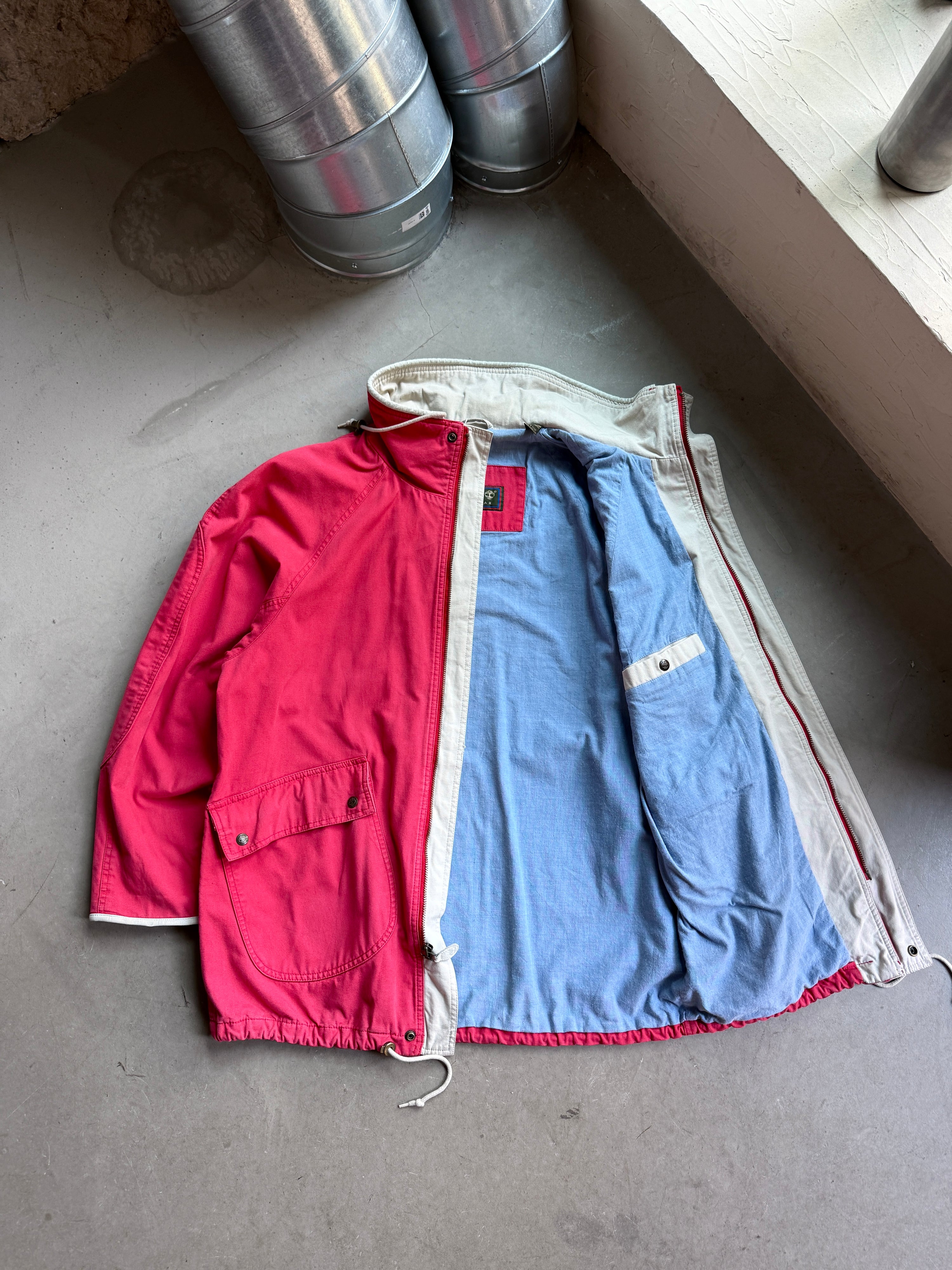 Vintage Faded Timberland Weathergear Canvas Chore Jacket Red - XL