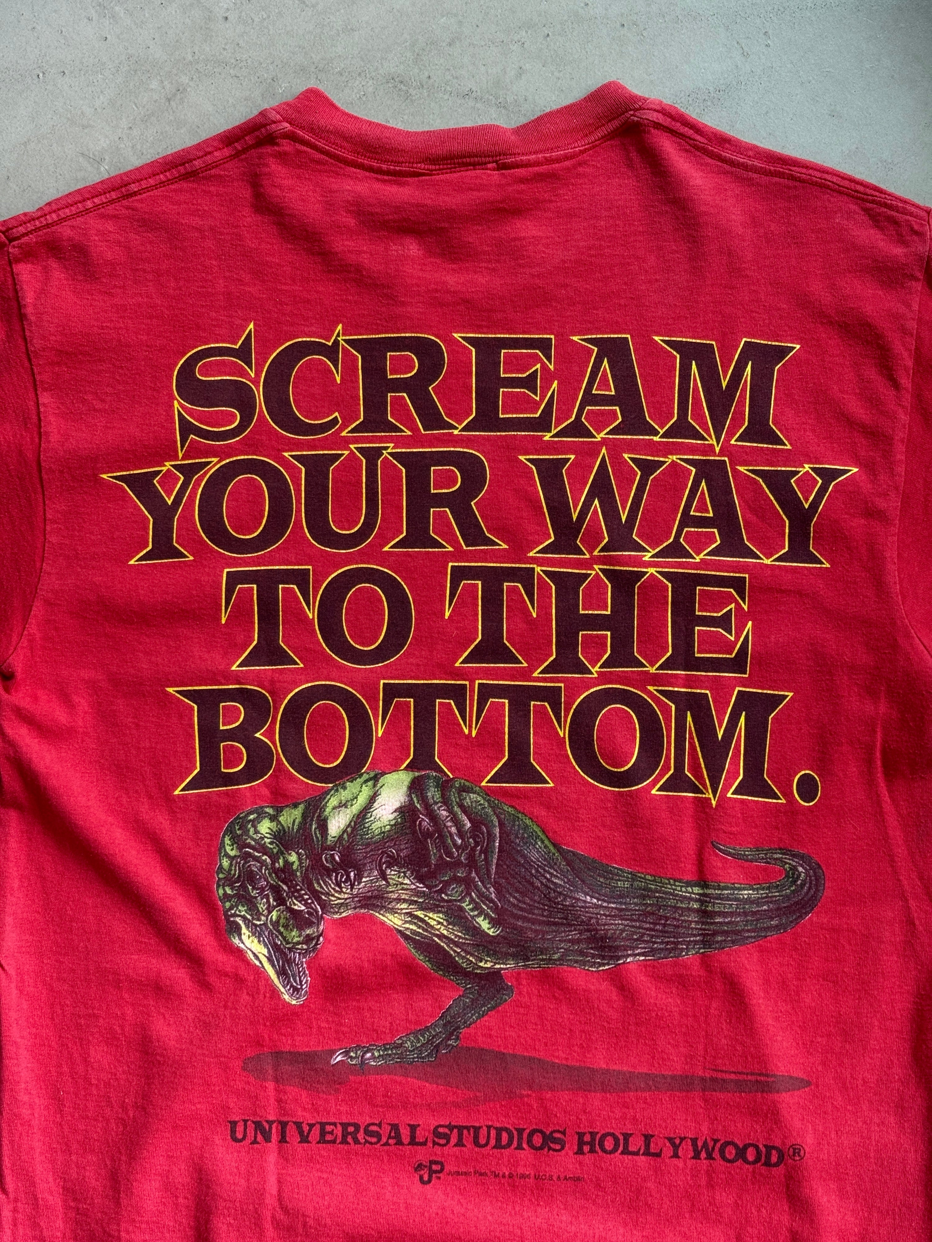 Vintage 1996 Jurassic Park Universal Studios Hollywood Tee Red - S
