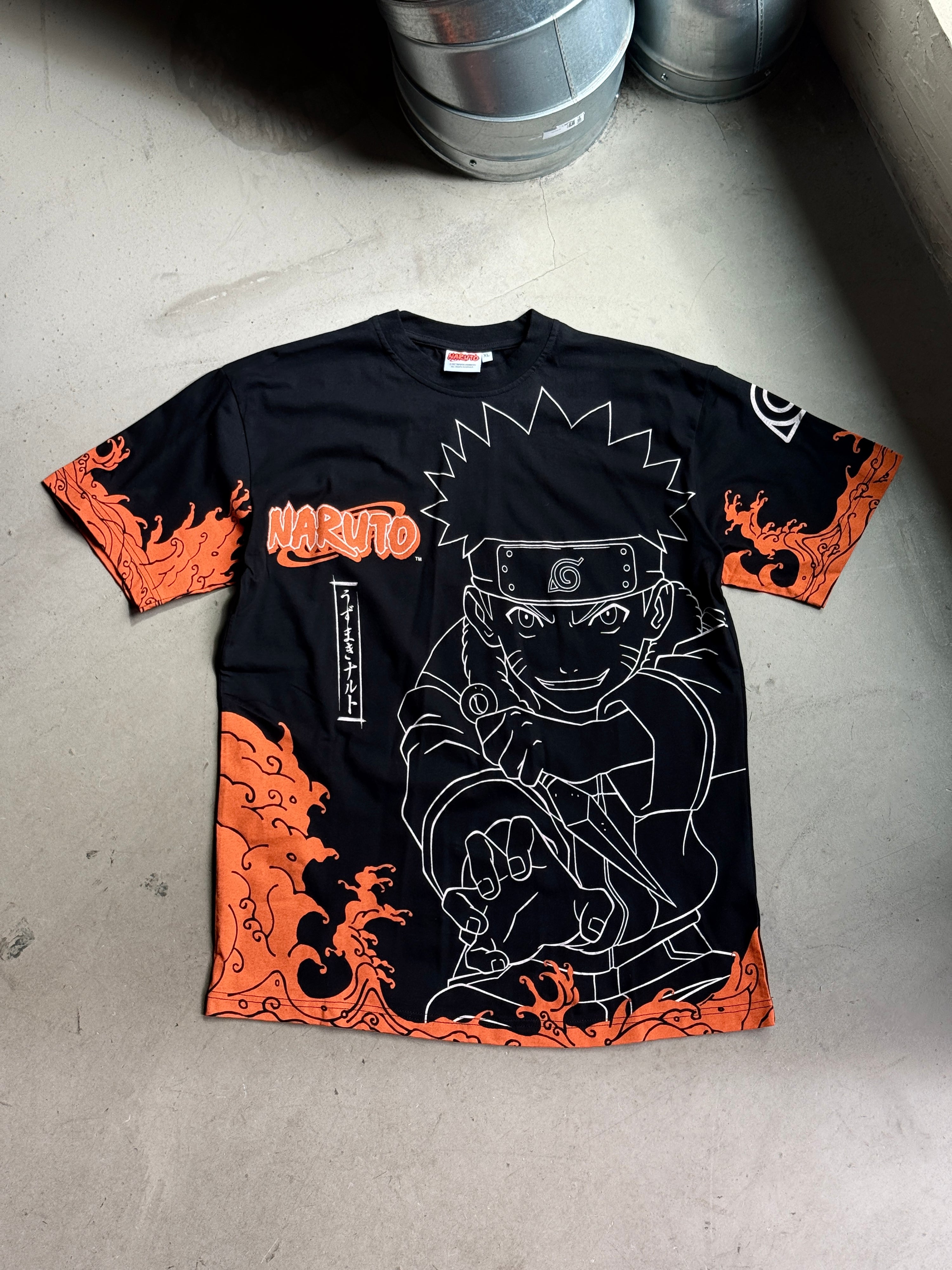 Vintage 2002 Deadstock Naruto T-Shirt Black - L