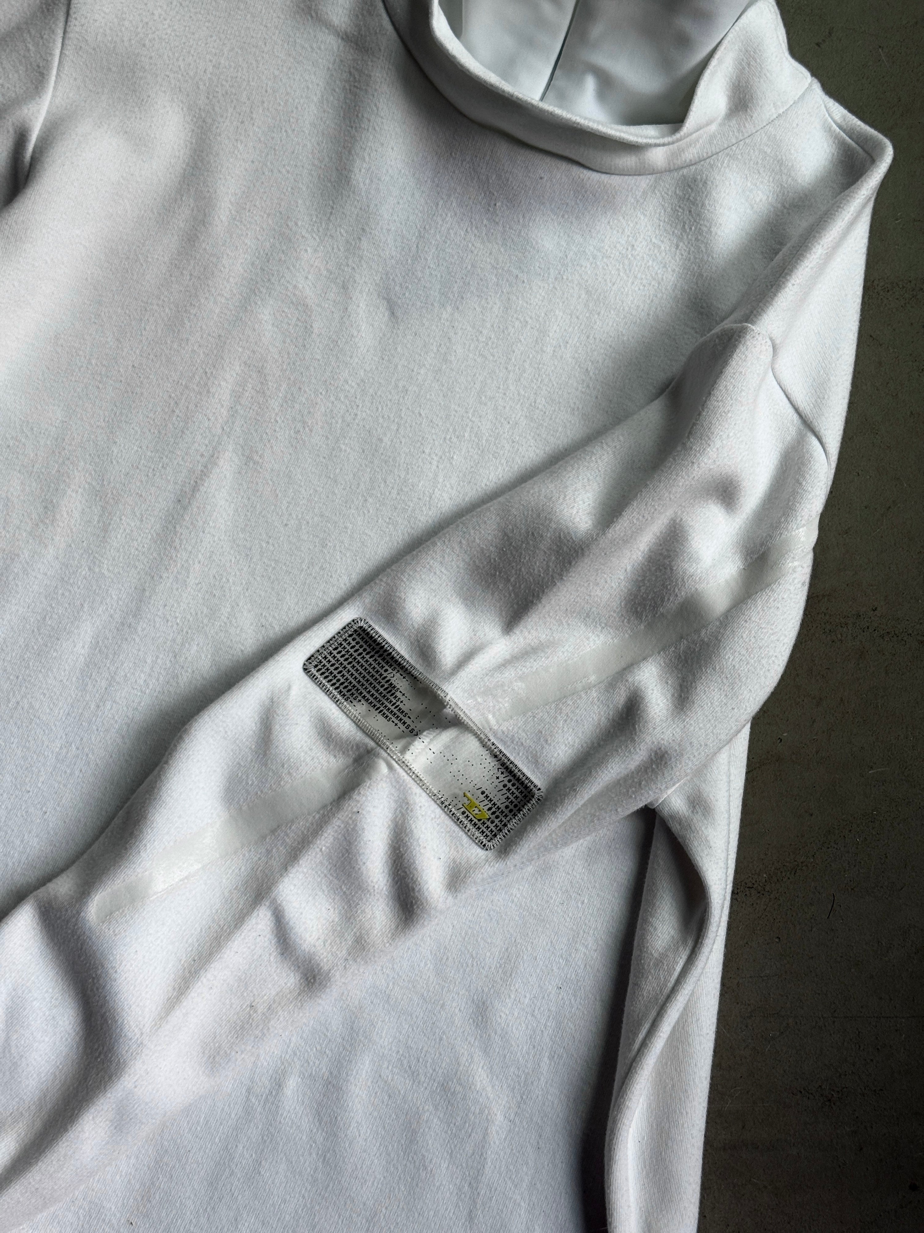 Vintage Diesel Transparent Detail Sweatshirt White - L