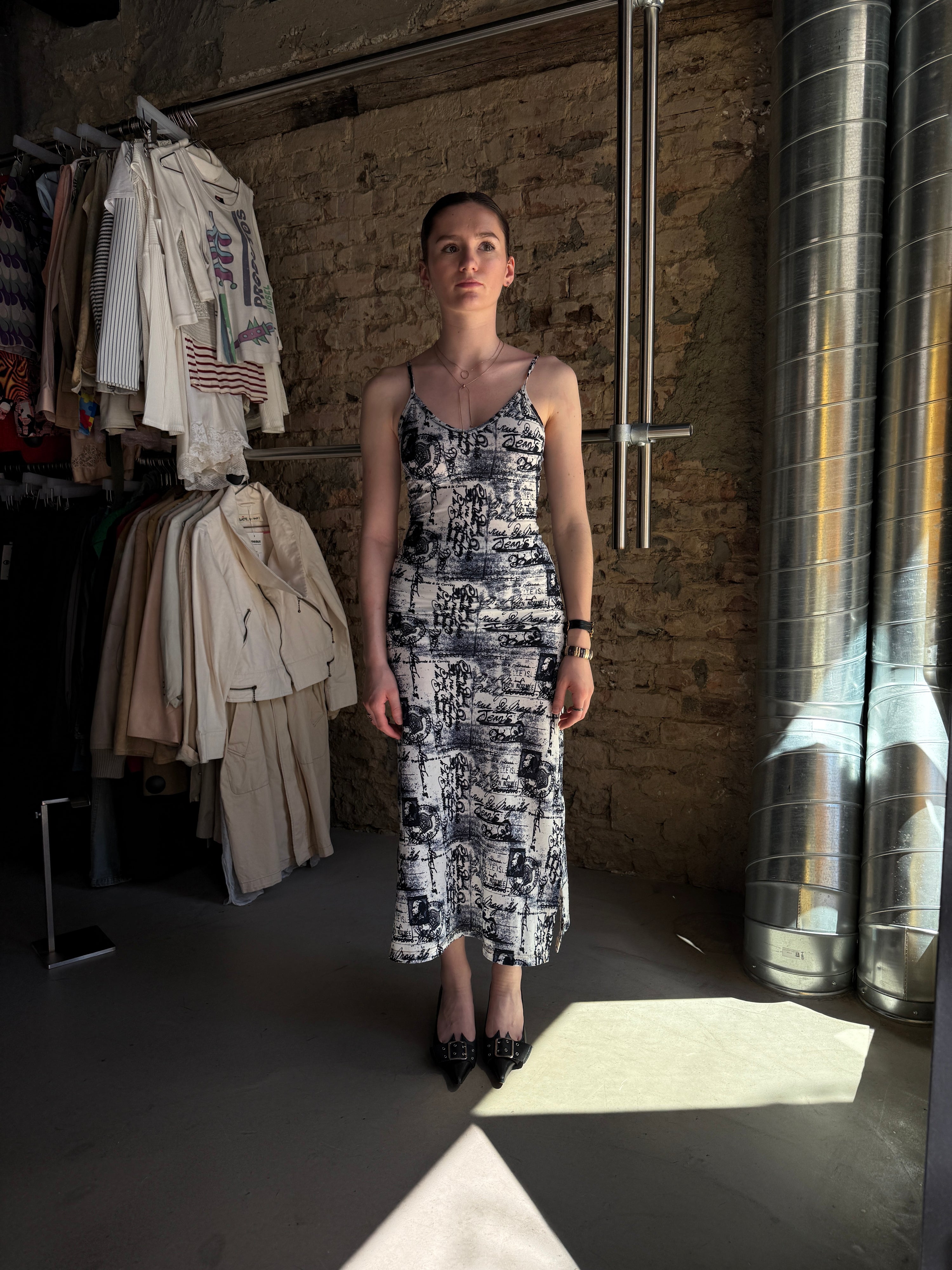 Vintage 1990s Jean Paul Gaultier “Postcard” Dress - XS