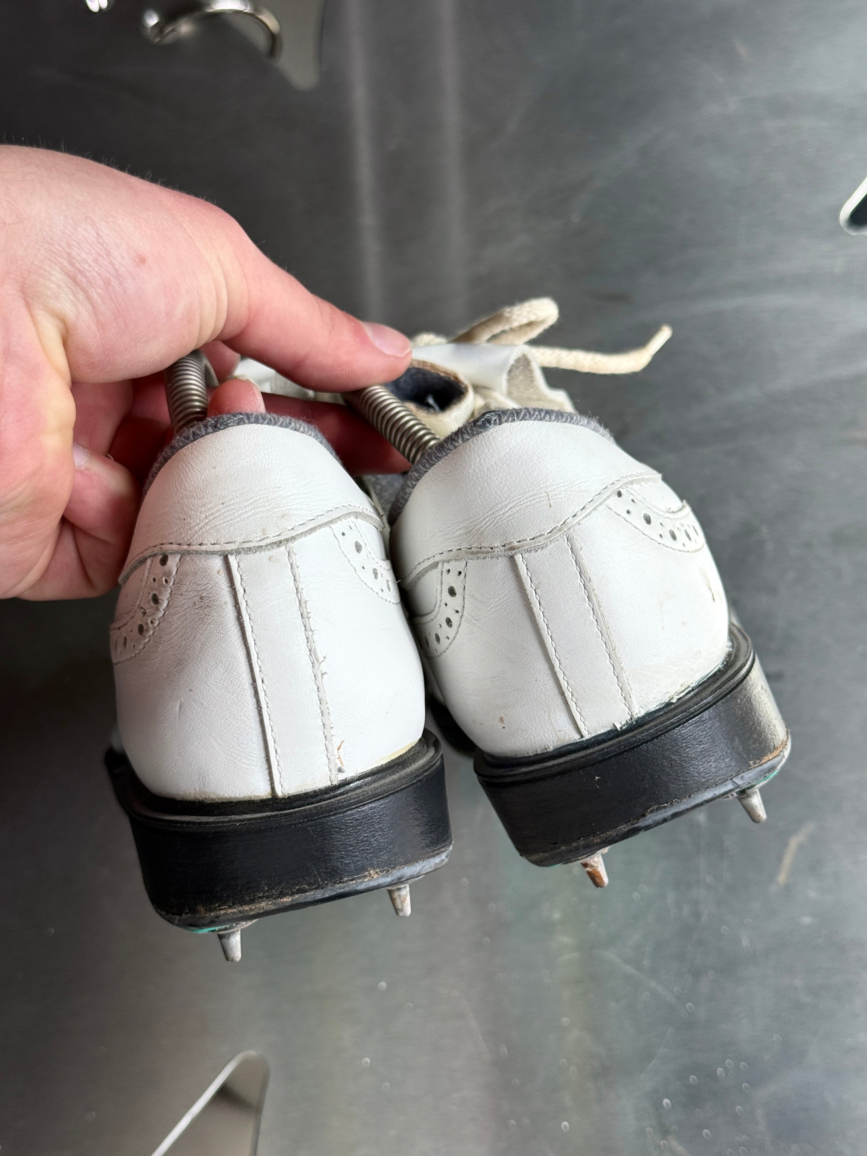 Vintage 1990s Adidas “Aditex” Leather Golf Shoes White - EU 36