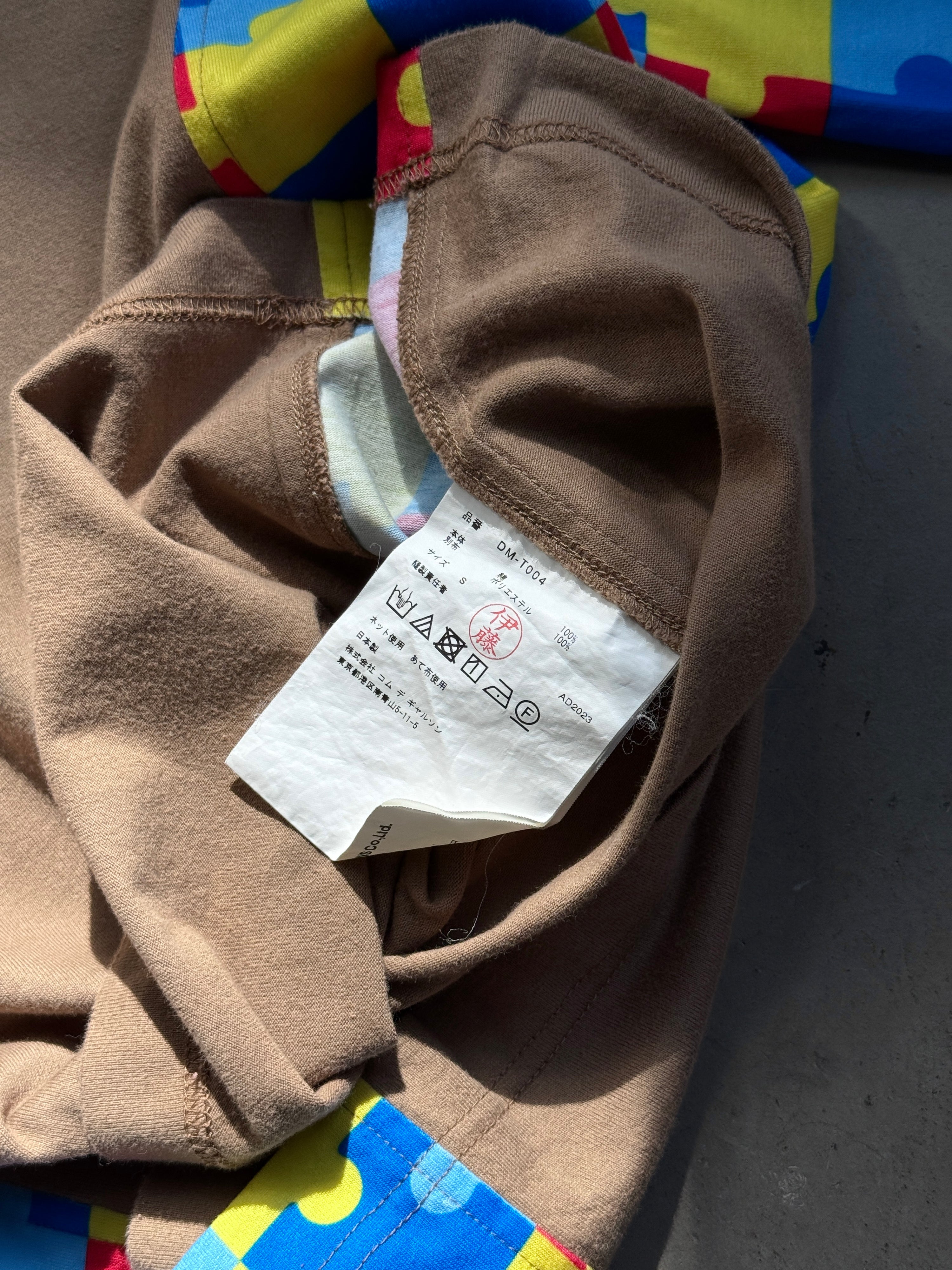 AD2023 Comme des Garçons Homme Deux “Puzzle” Longsleeve Beige - S