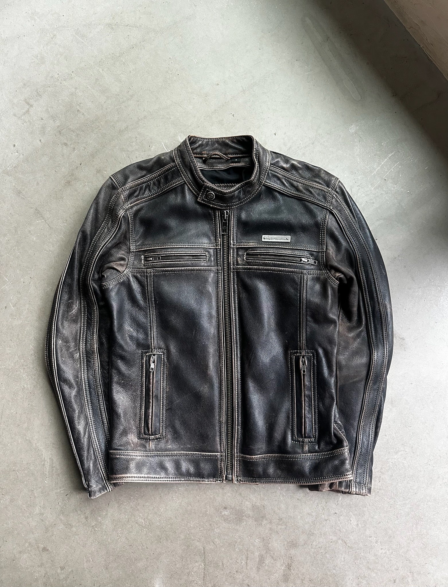 2000s Harley Davidson Gear Leather Jacket - S