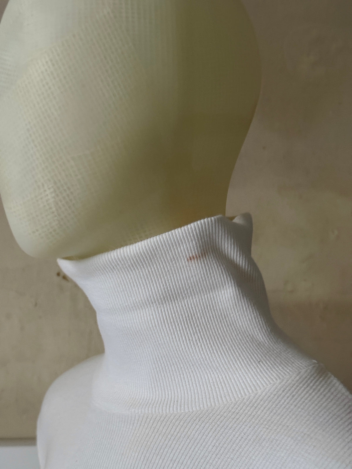 Vintage CP Company Cropped White Turtleneck Longsleeve Top - XS