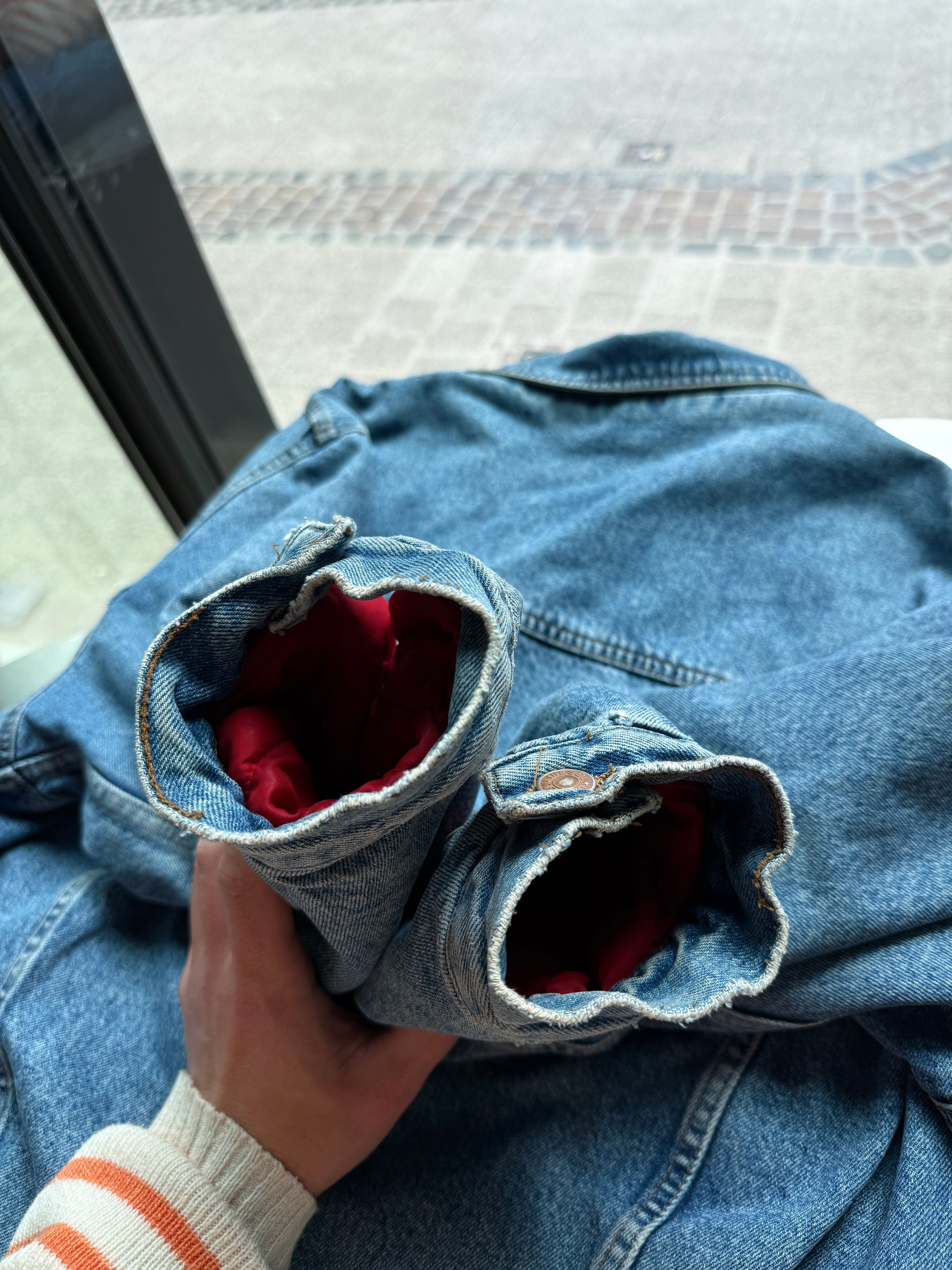 Vintage 1990s Diesel Blanked Lined Denim Jacket - M