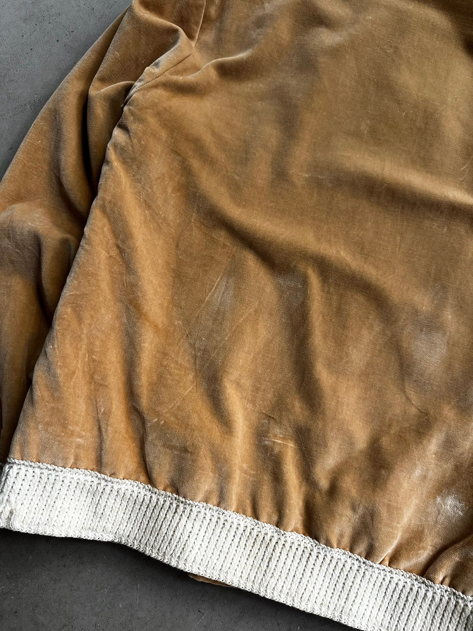 1970s Velour Jacket Brown - M
