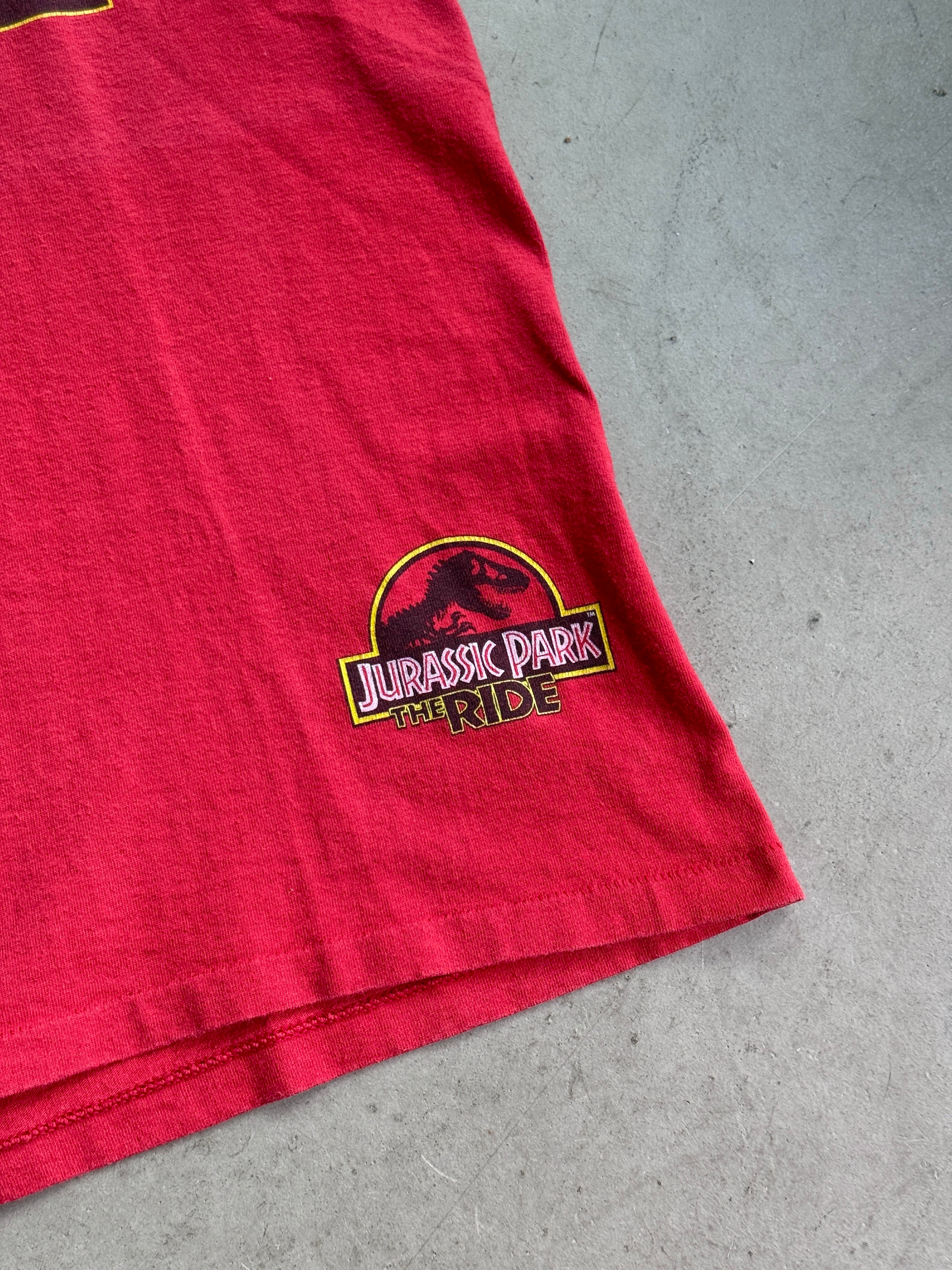 Vintage 1996 Jurassic Park Universal Studios Hollywood Tee Red - S