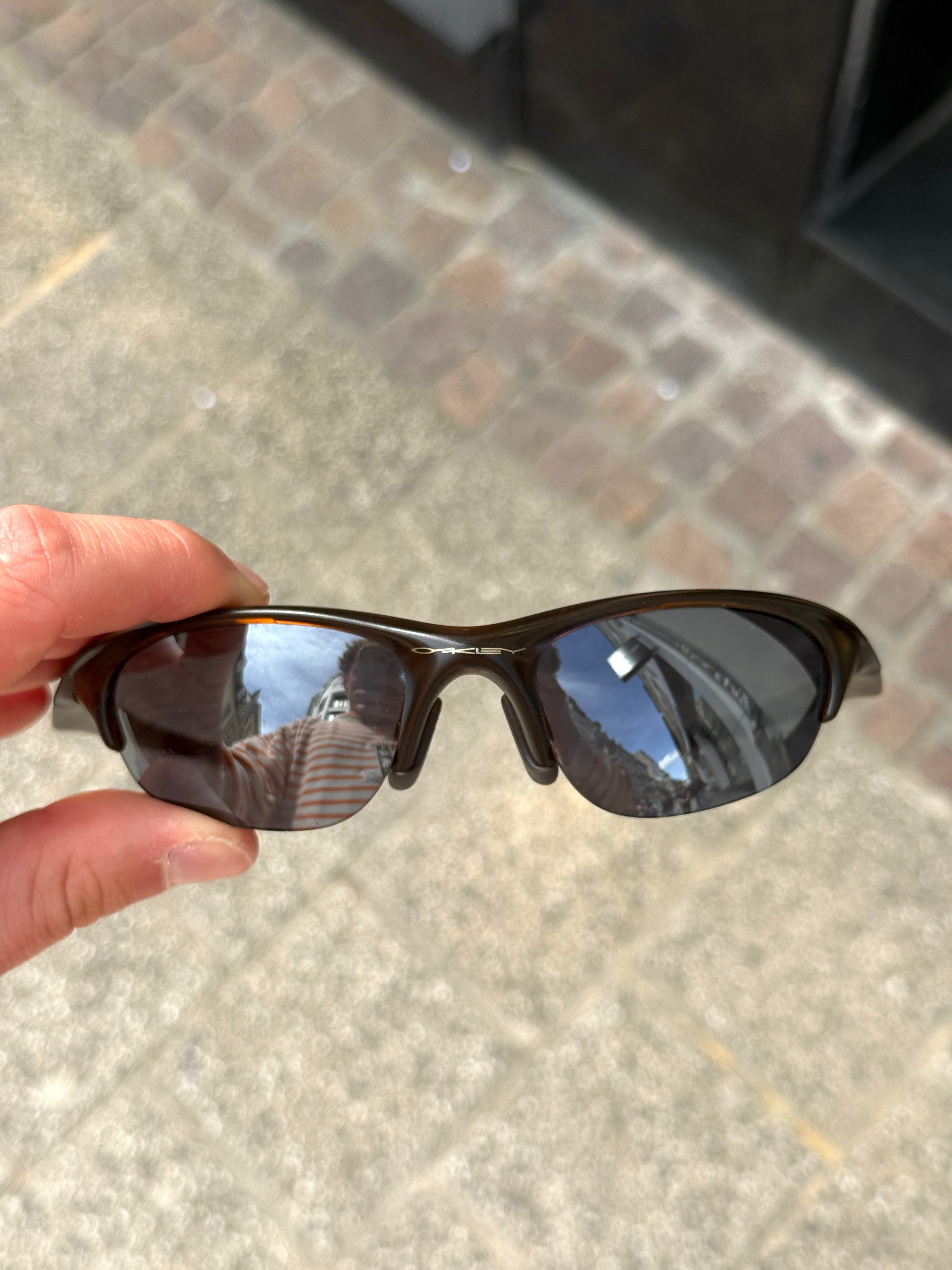Vintage Oakley Half Jacket Sunglasses Brown