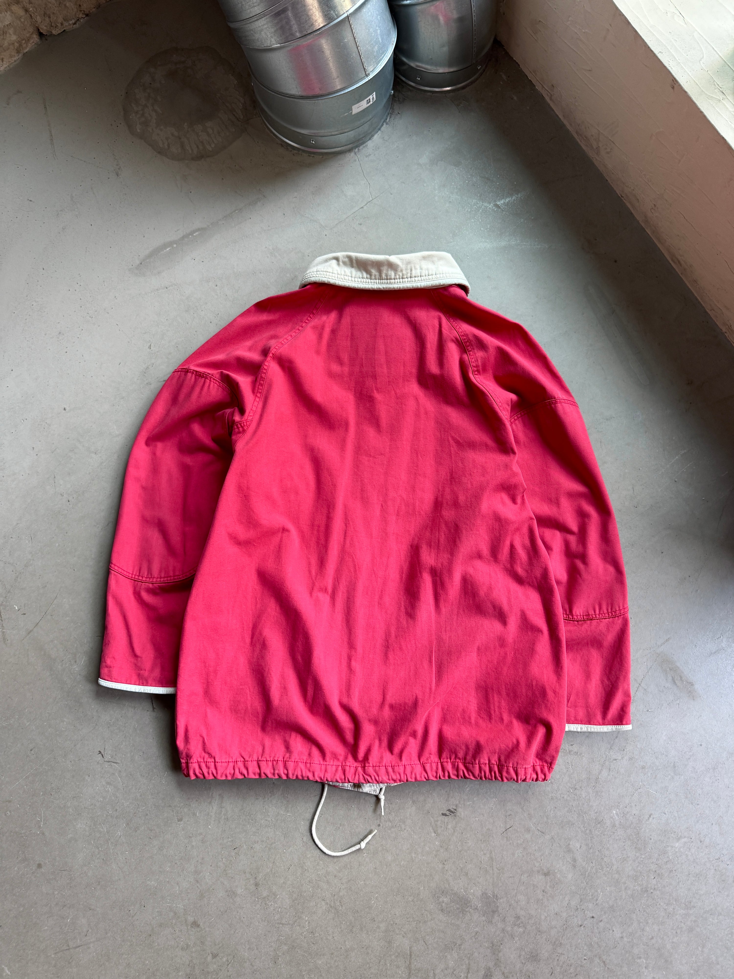 Vintage Faded Timberland Weathergear Canvas Chore Jacket Red - XL