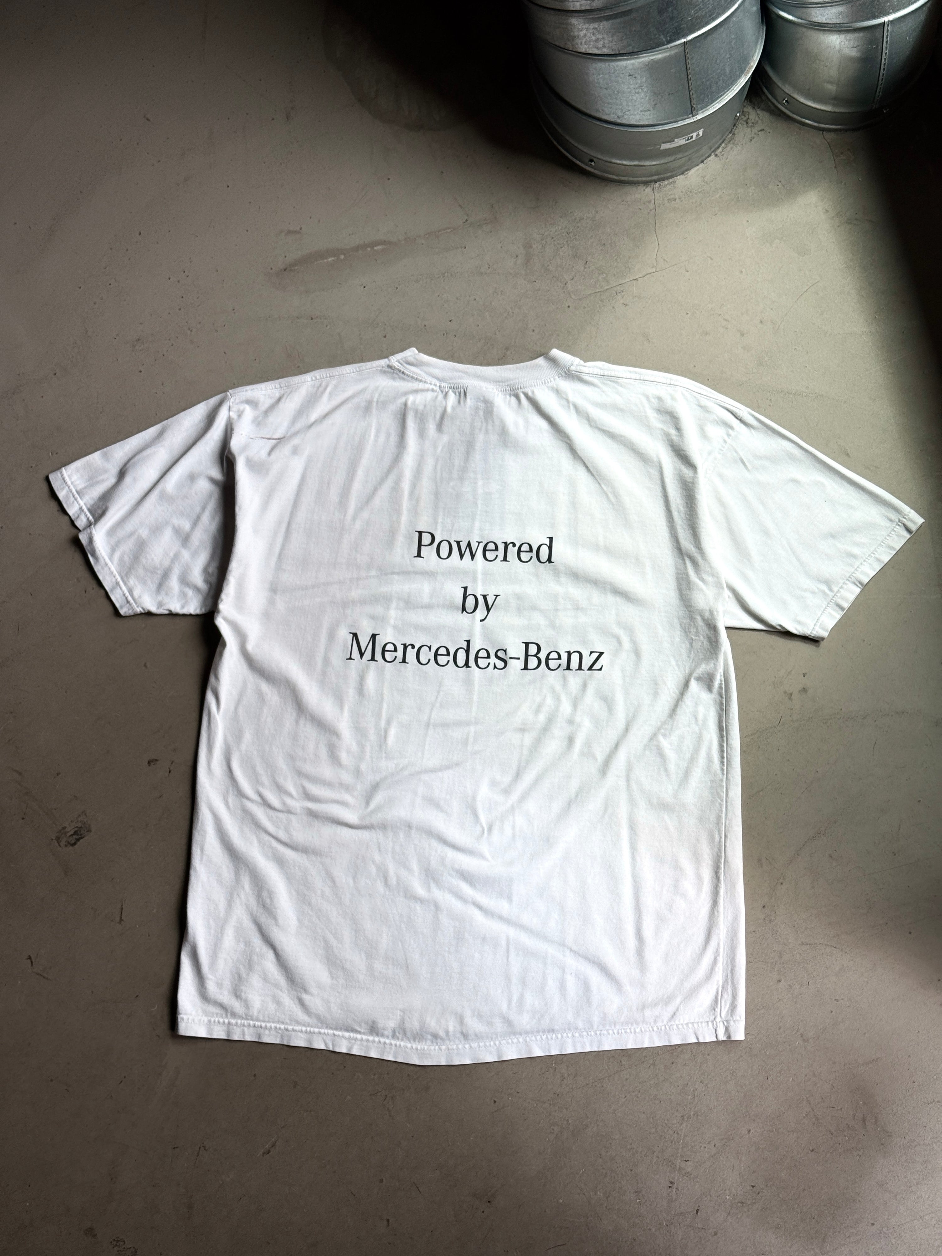 Vintage 1990s F1 West McLaren "Powered by Mercedes Benz" T-shirt White - XL