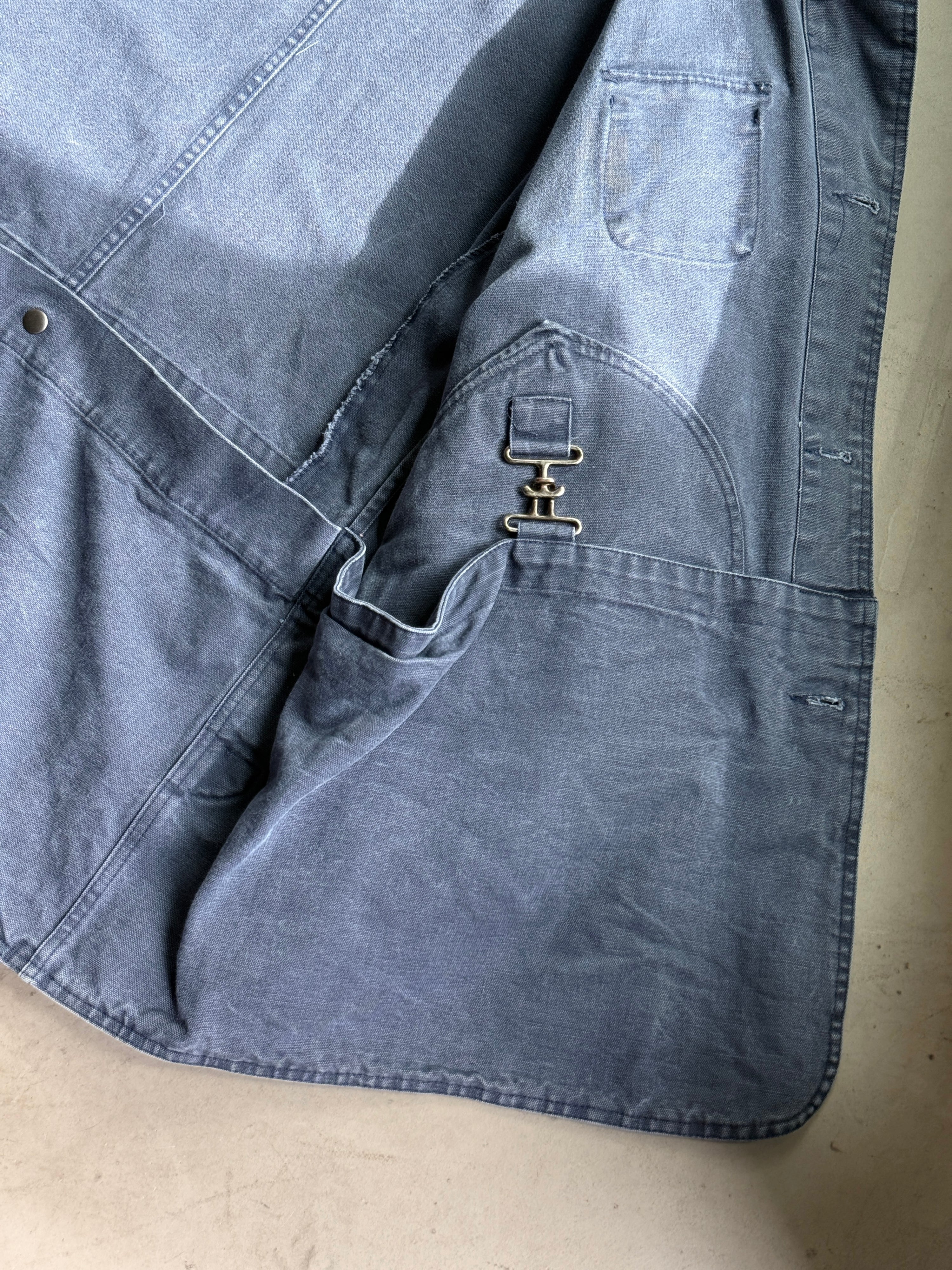 Vintage 1990s Faded Ralph Lauren Barn Chore Coat Blue - XXL