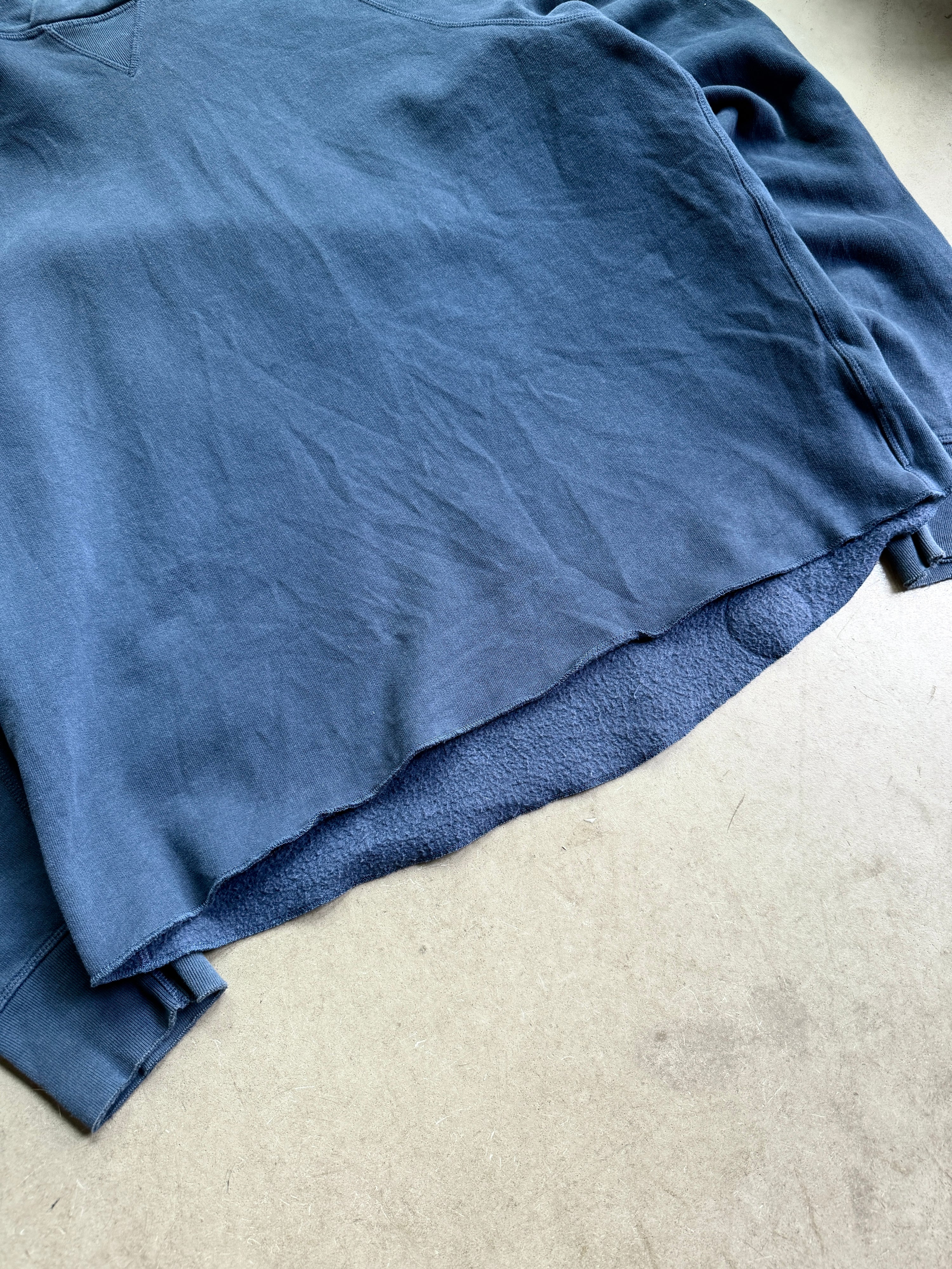 Cropped Levis SS2019 Made & Crafted Unhemmed Hoodie Navy - XL