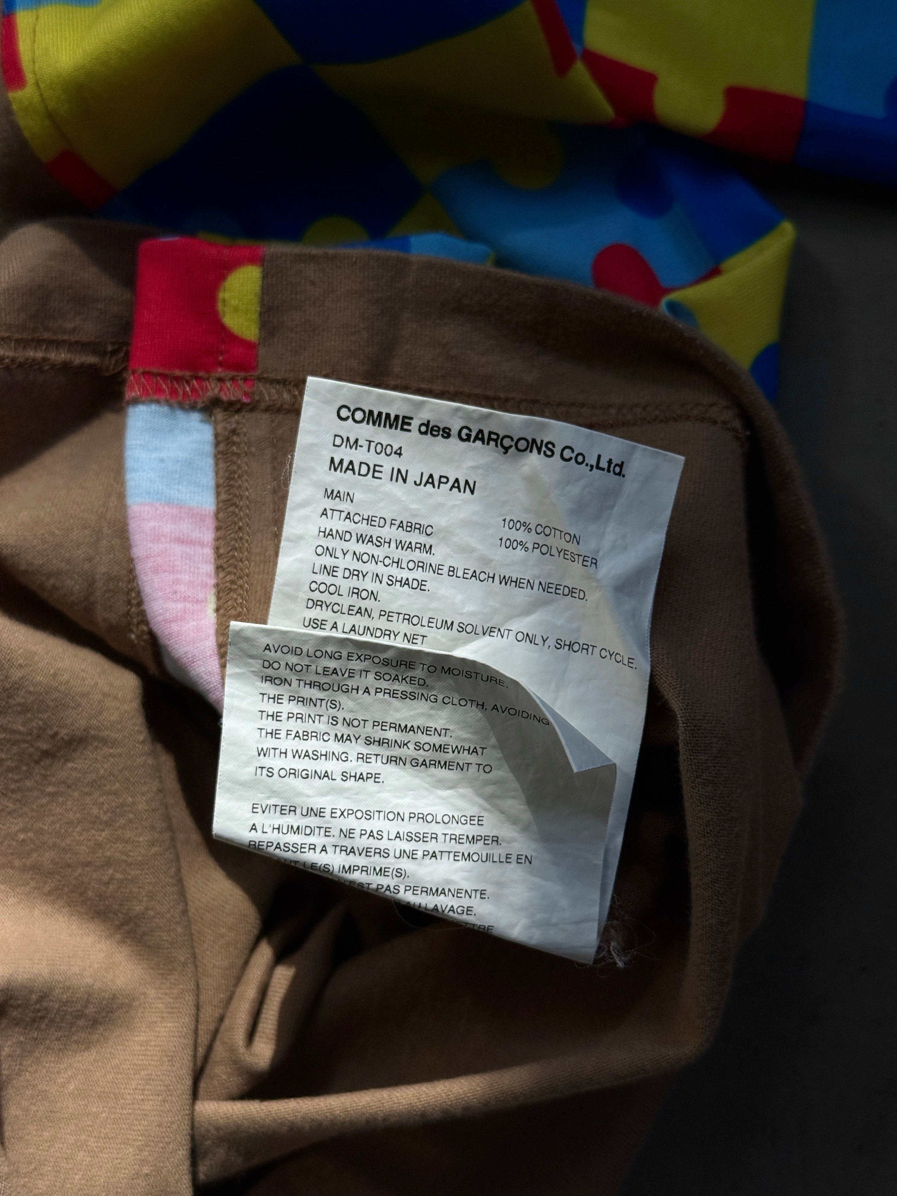 AD2023 Comme des Garçons Homme Deux “Puzzle” Longsleeve Beige - S