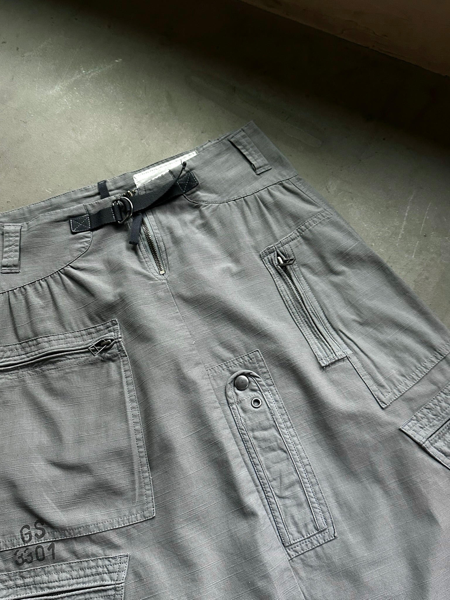 2000s G-Star Cargo Skirt Grey - M