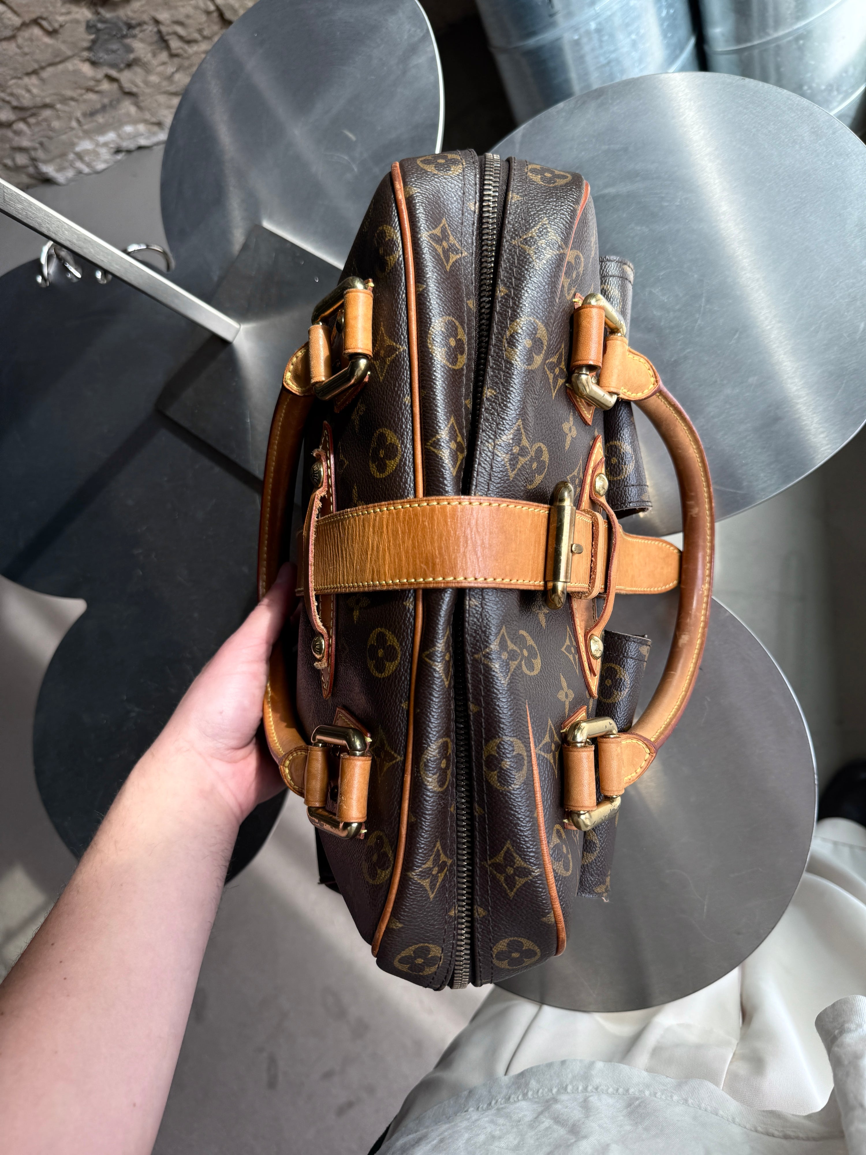 2009 Louis Vuitton Manhattan GM Bag Brown (FL0069)