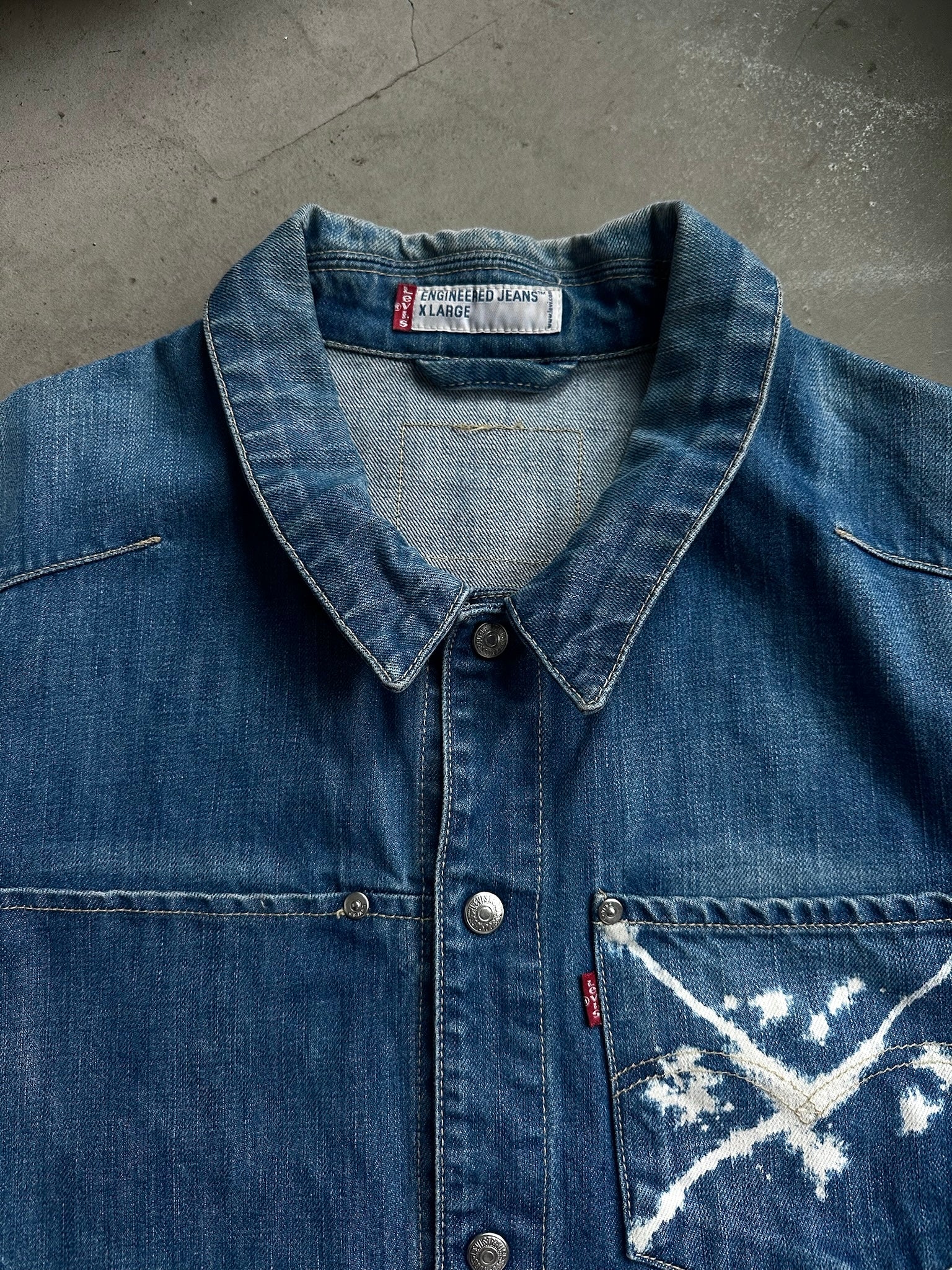 Vintage 2000s Levi's Engineered Denim Shirt - XL