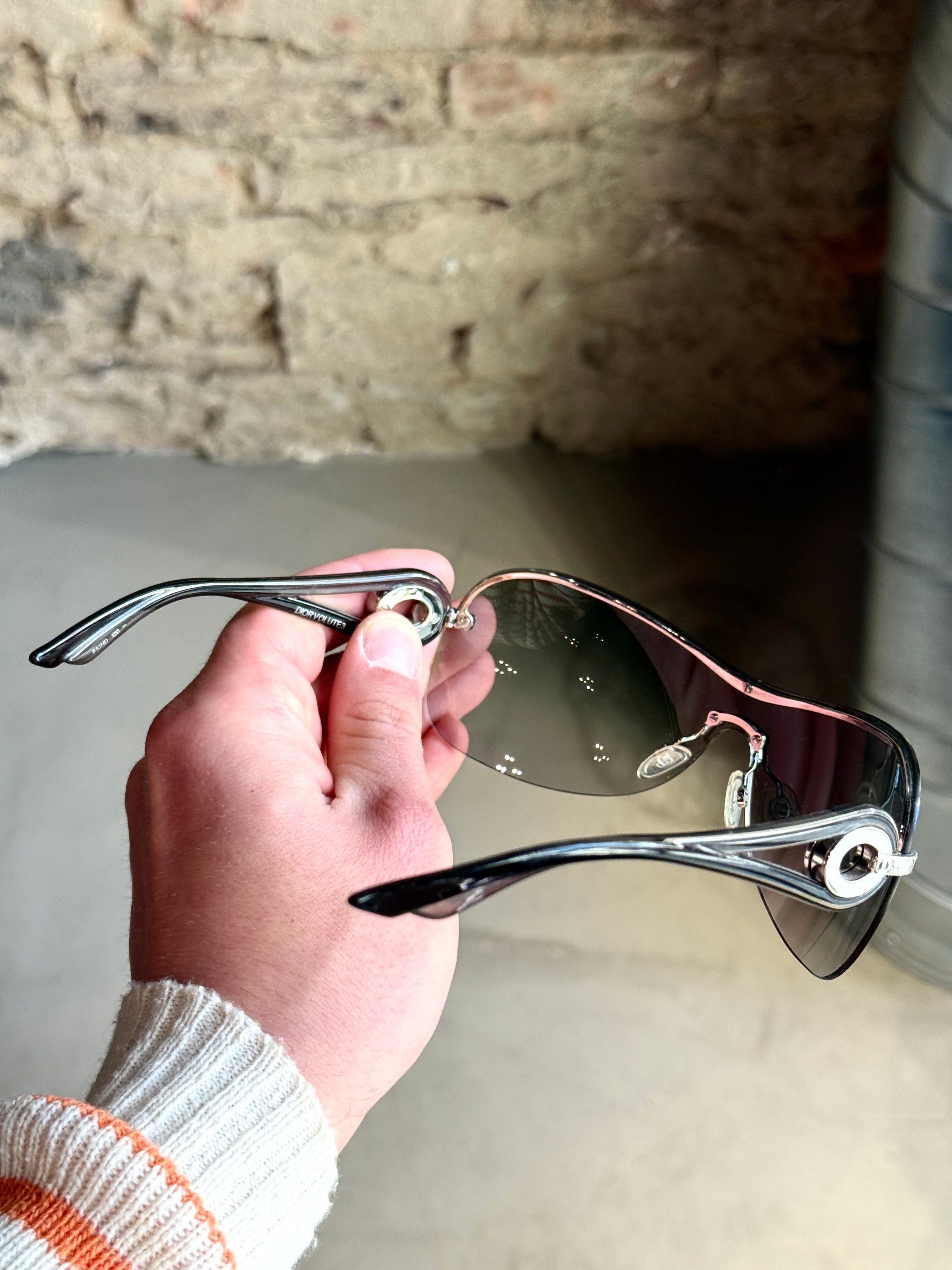 Vintage Dior Volute 3 Shield Sunglasses