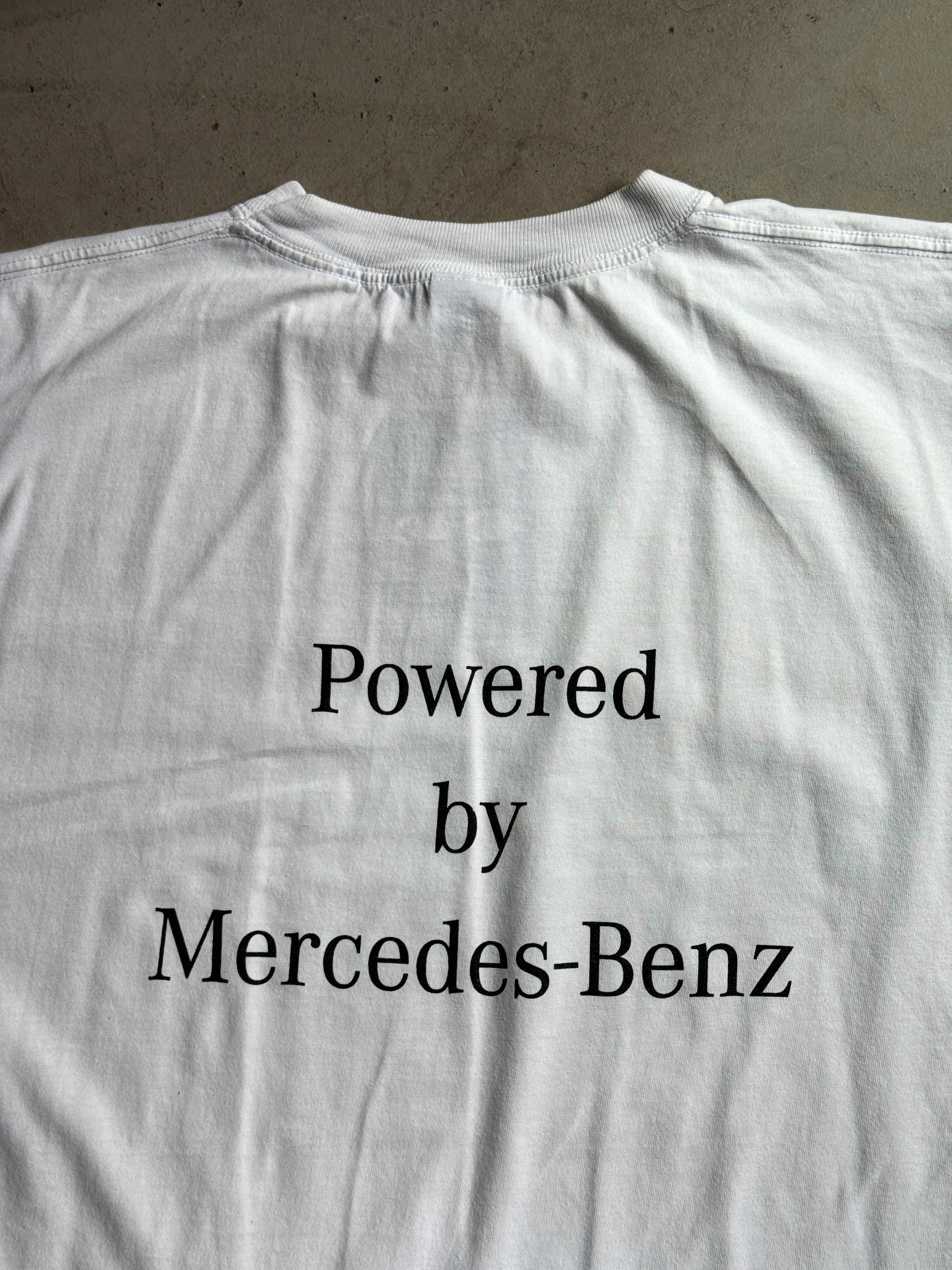 Vintage 1990s F1 West McLaren "Powered by Mercedes Benz" T-shirt White - XL