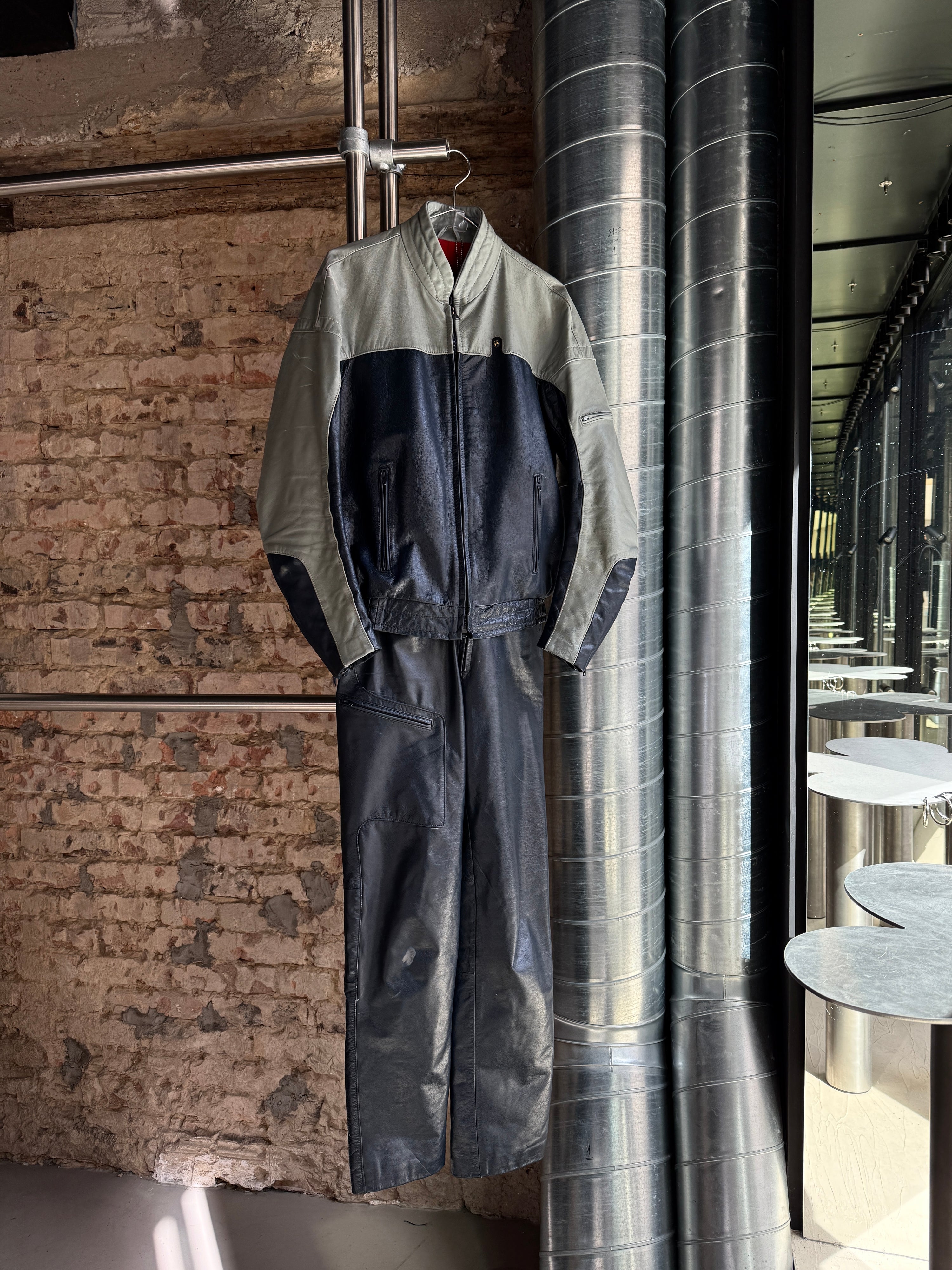 Vintage 1980s BMW Motorcycle Leather Suit - S