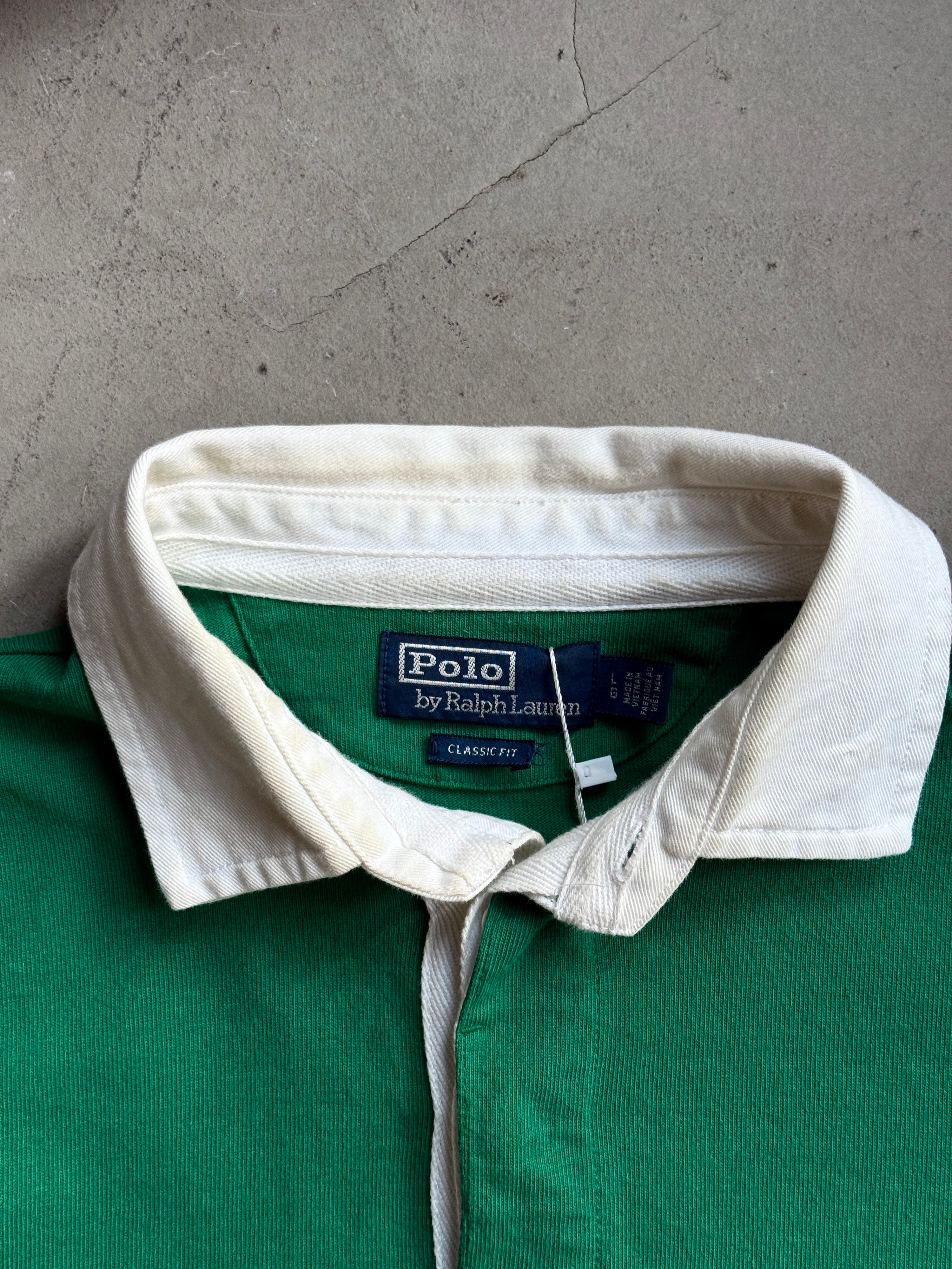 Retro Polo Ralph Lauren Kayak" Polo Hi Tech" Rugby Shirt - XL