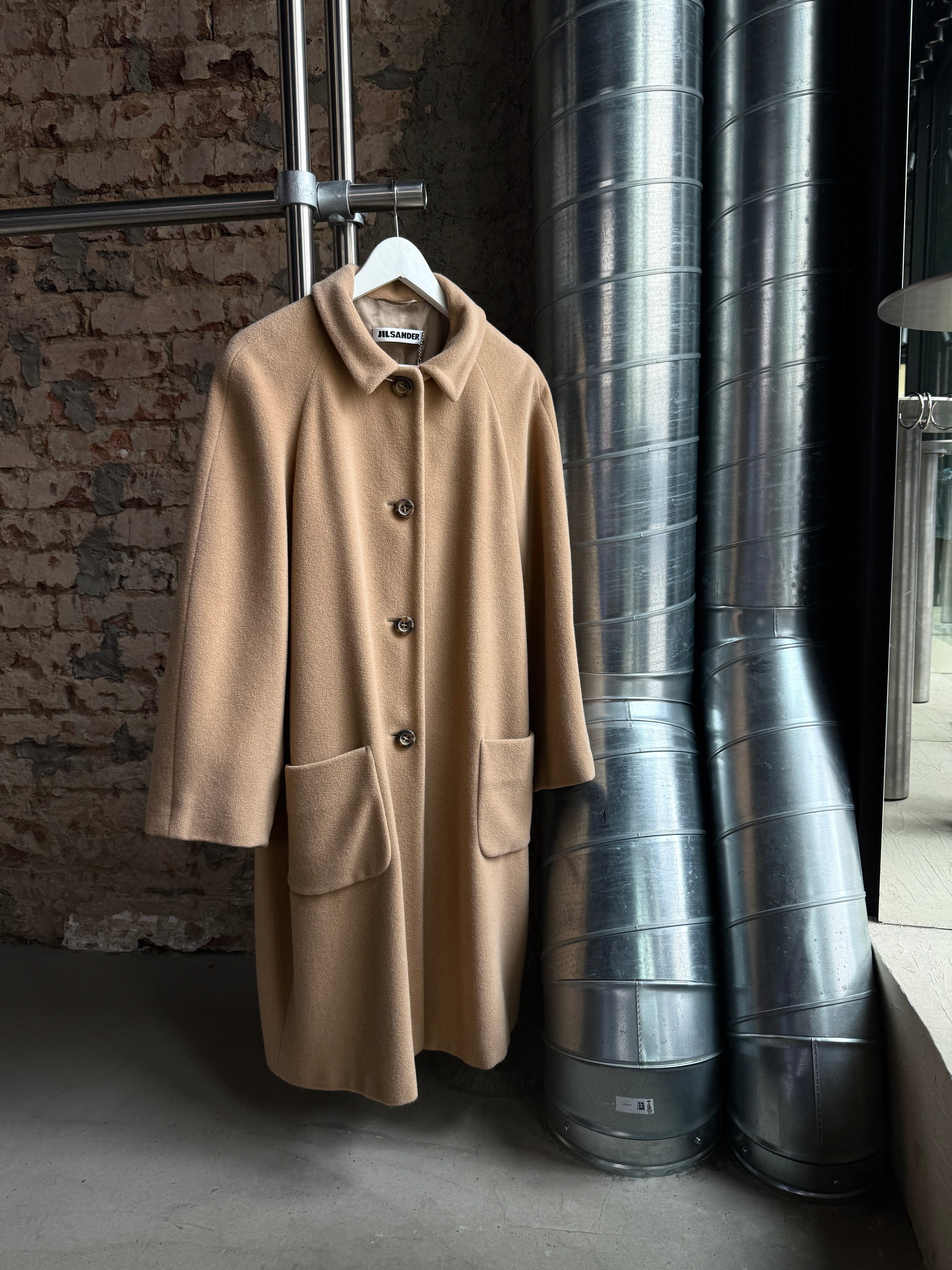 Vintage Jil Sander Wool Coat Beige - M