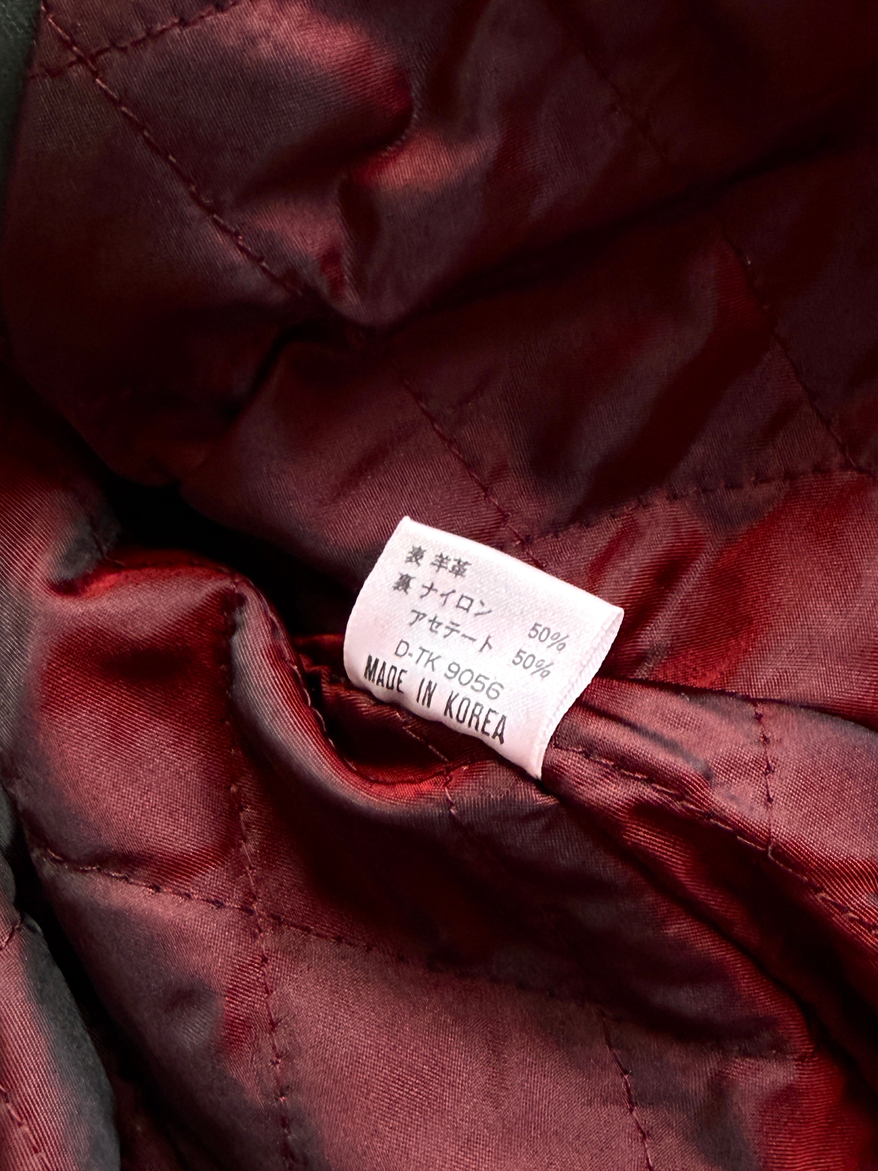 Vintage Avirex “Northwest Wild Bears” Varsity Leather Jacket M