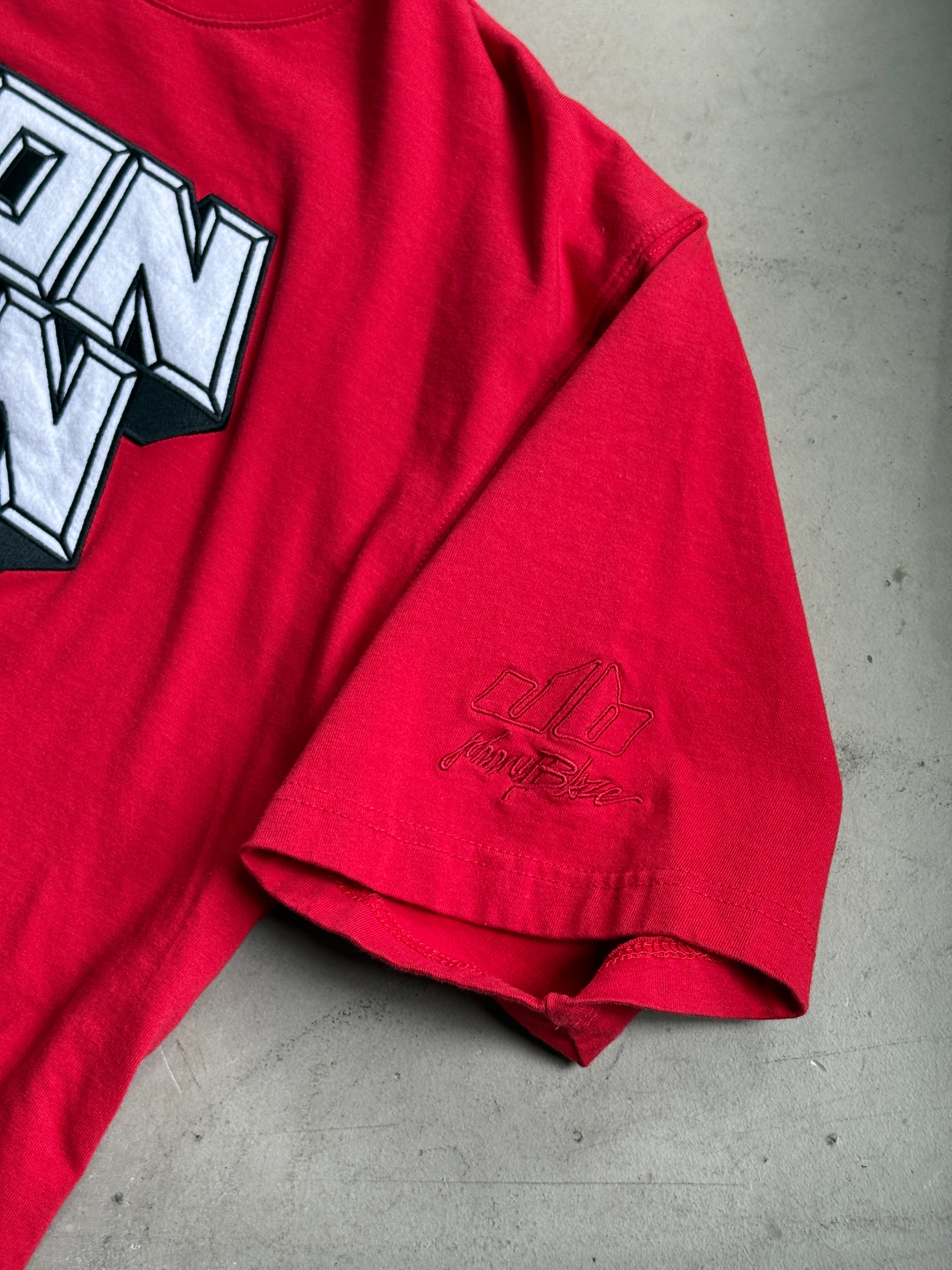 Vintage Marvel Iron Man x Johnny Blaze Tee Red - L