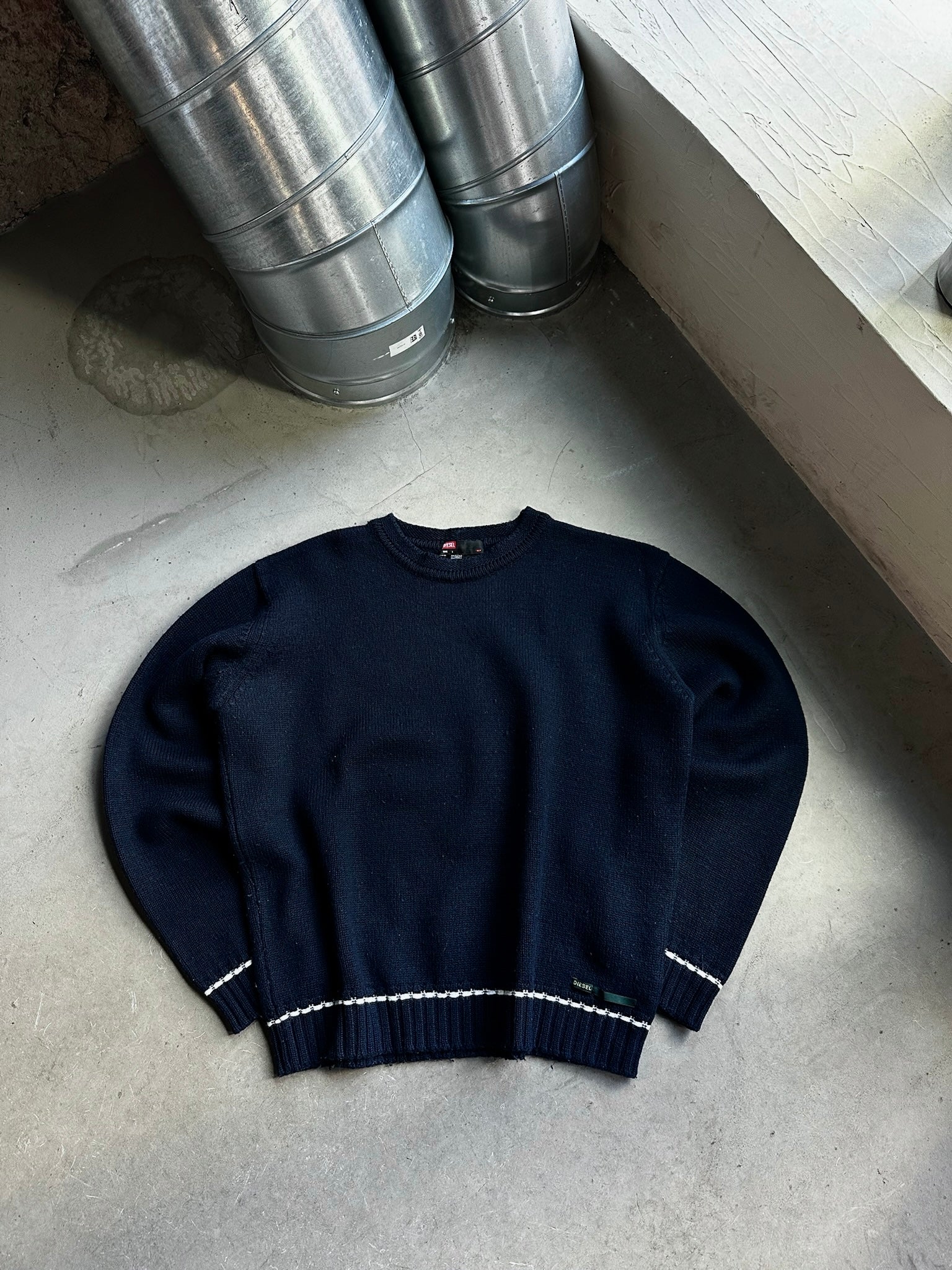2000s Diesel Cropped Knit Navy - L