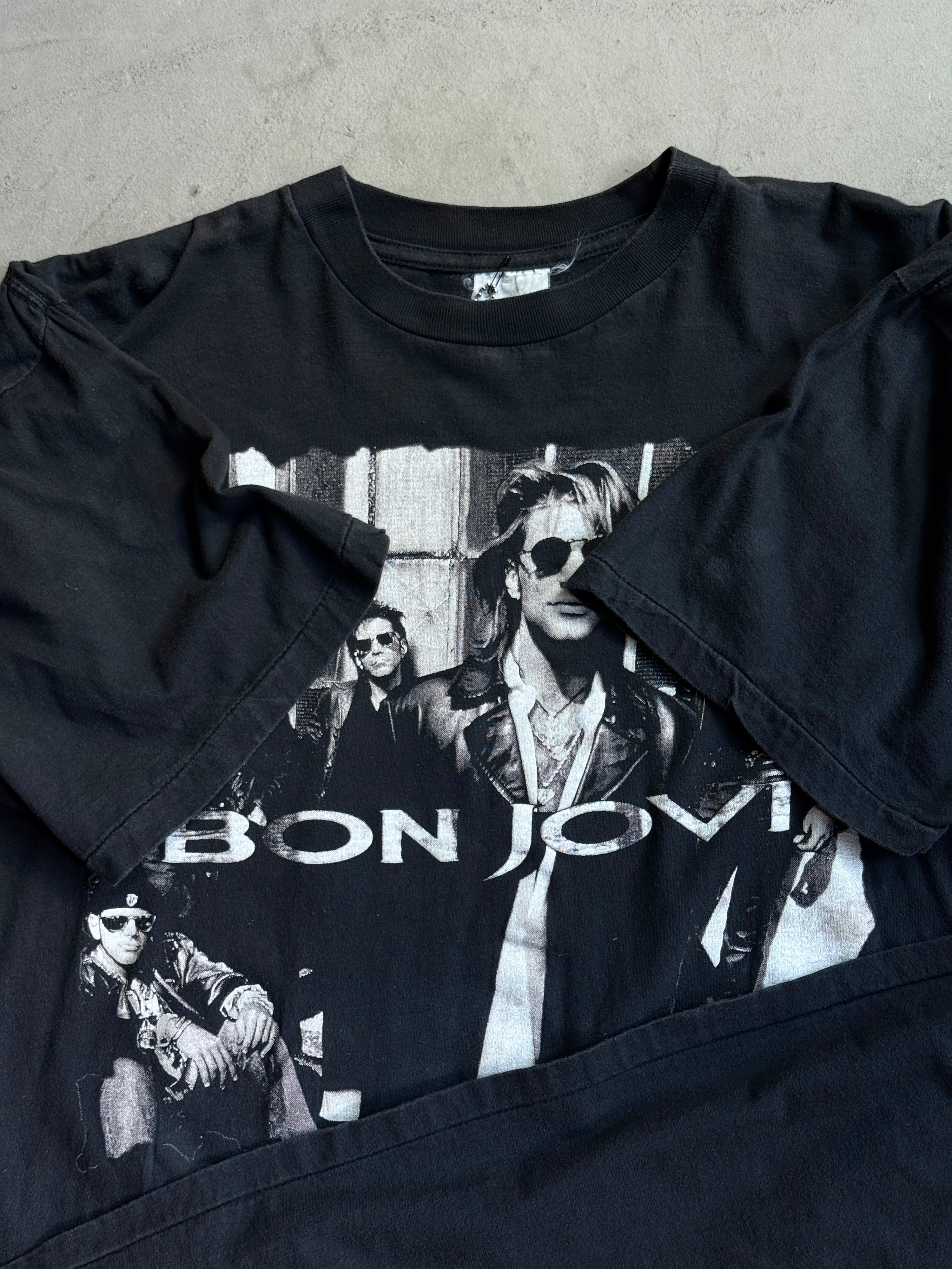 Vintage 1992 Bon Jovi "Keep The Faith" Band Tee Black - L