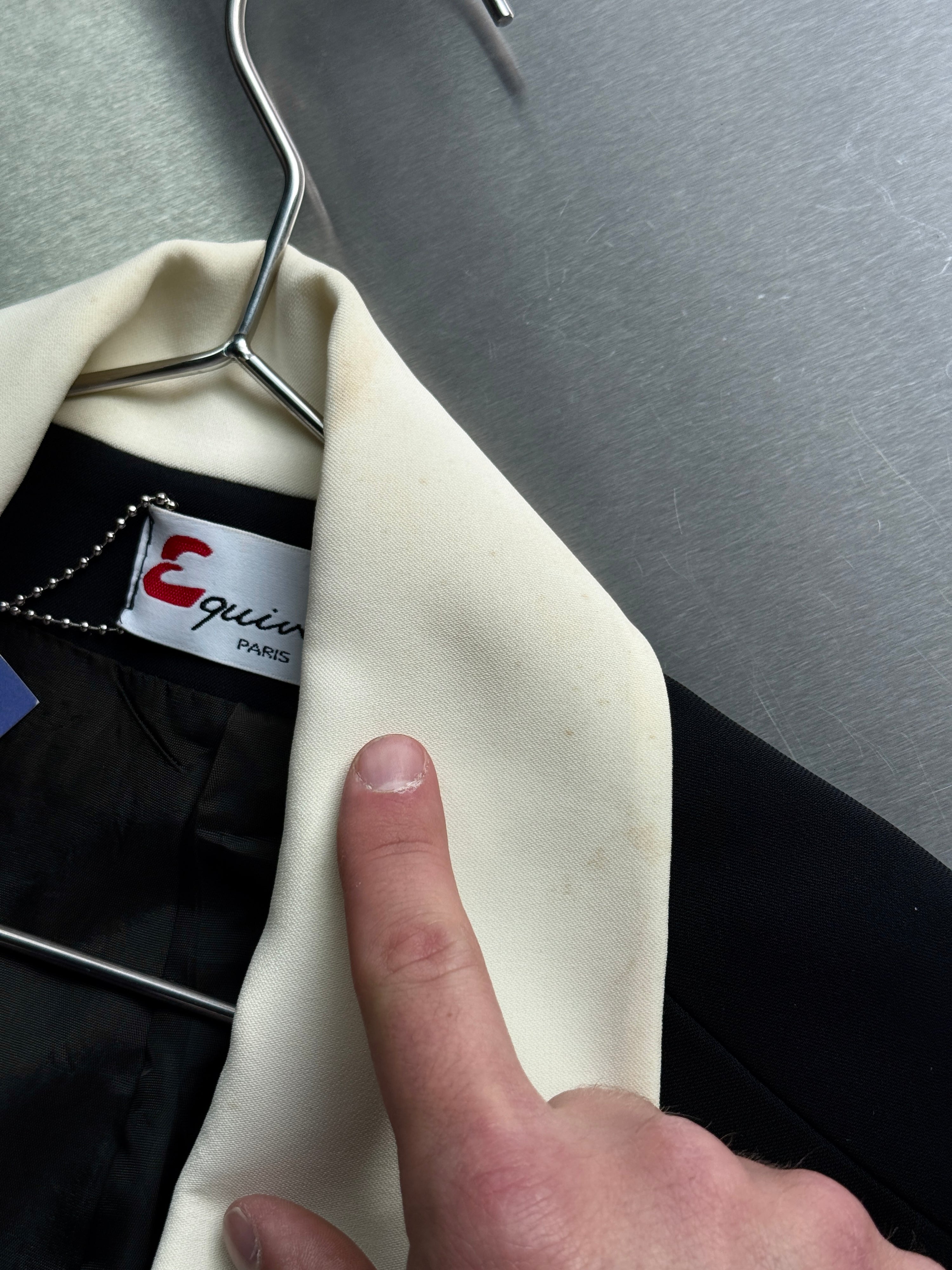 Vintage Equivoque Paris Blazer White / Black - S