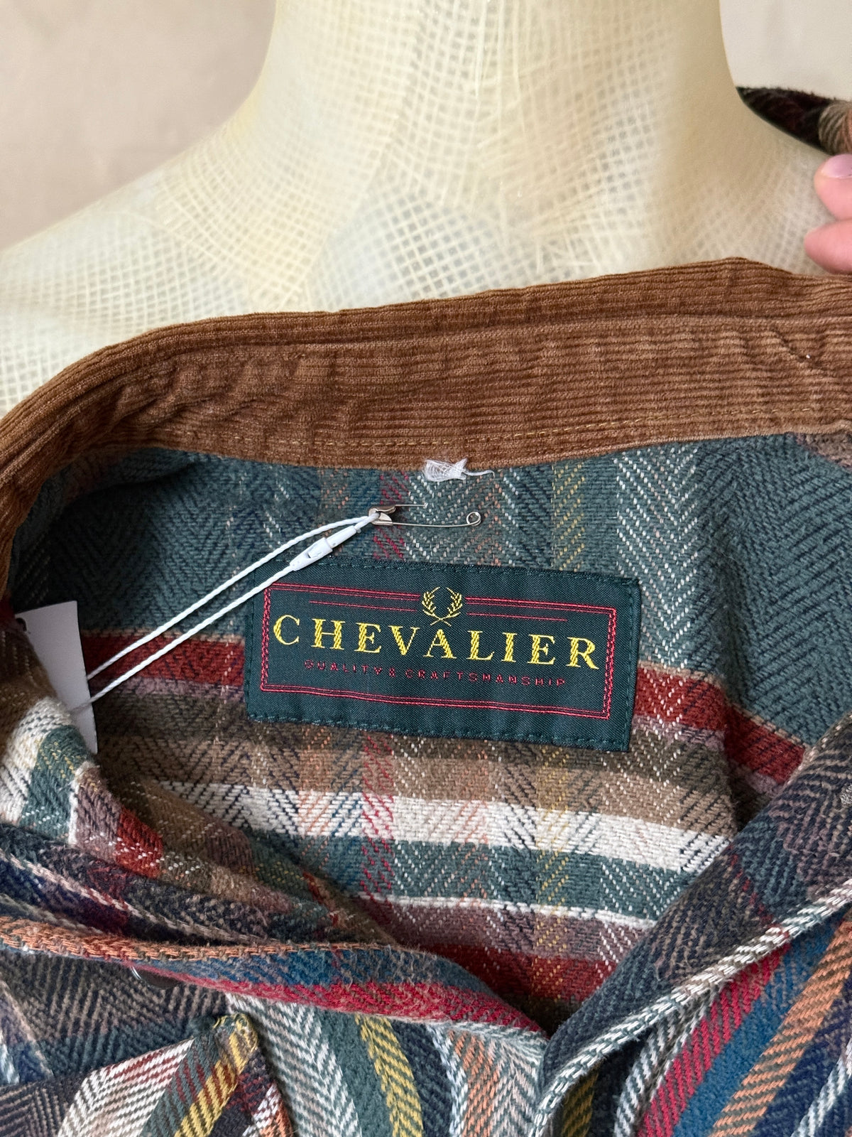 Vintage 1990s Plaid Chevalier Flannel Shirt - XL