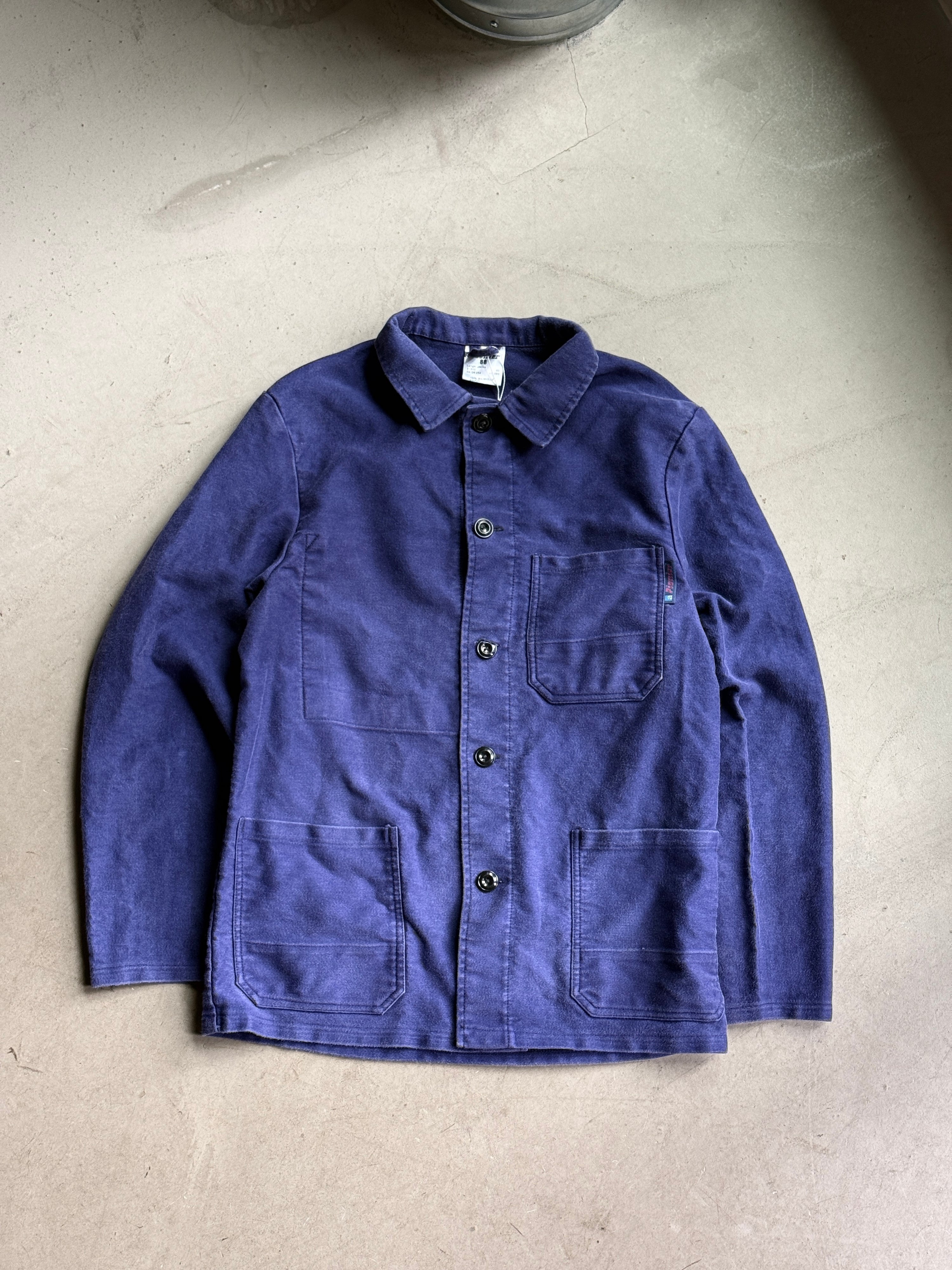 Vintage Pionier Bleu de Travail Faded Chore Coat Blue - M