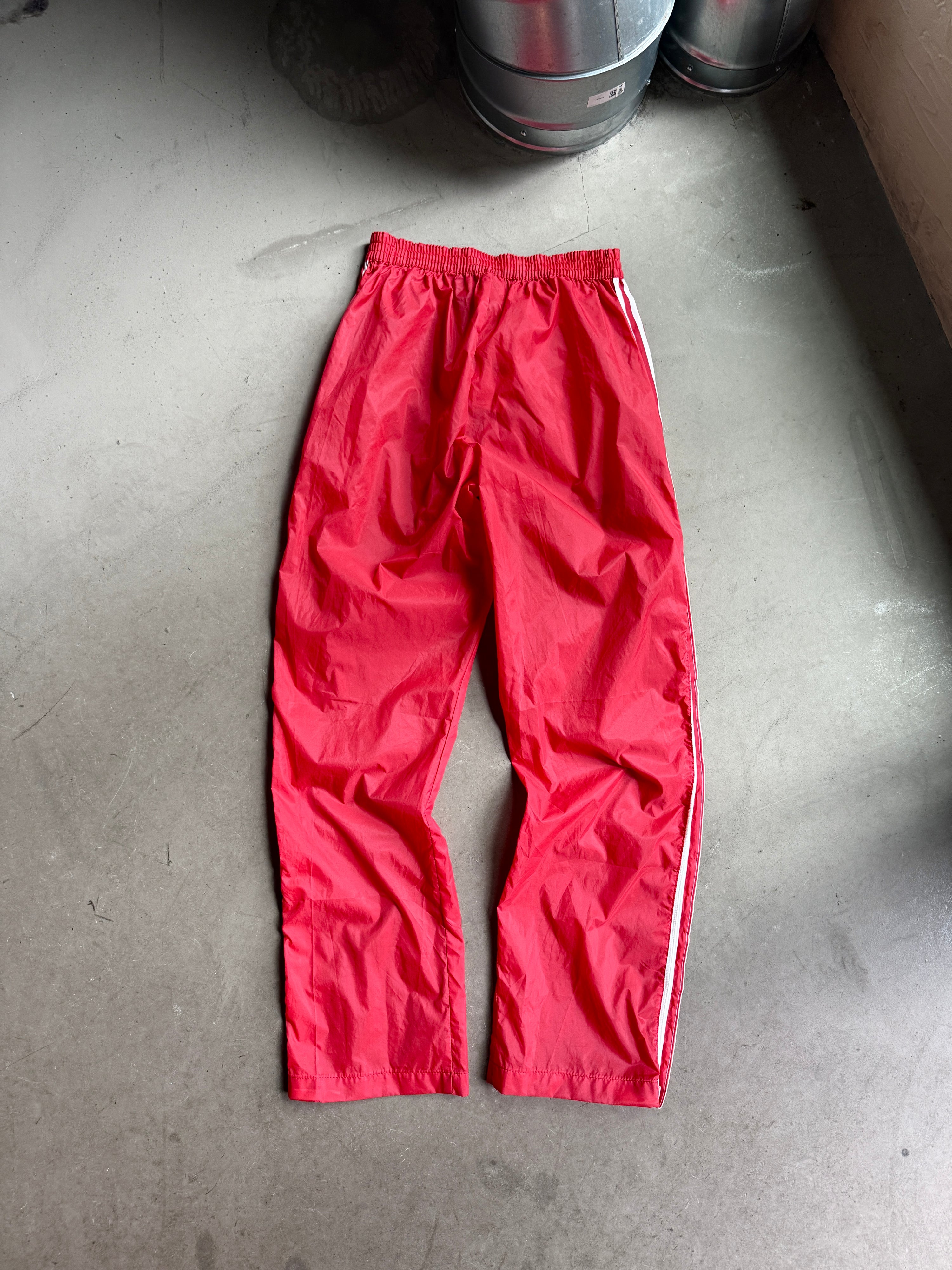 Vintage 1980s Adidas Ventex Nylon Trackpants Red W28-32 L31