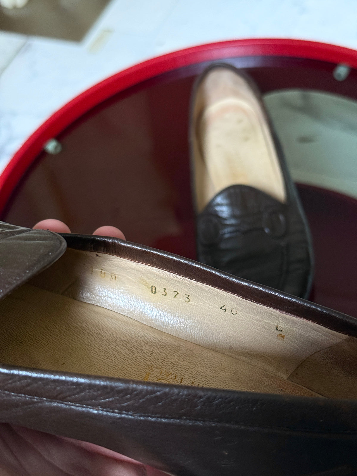 Vintage Brown Gucci Horsebit Leather Loafers - EU 40