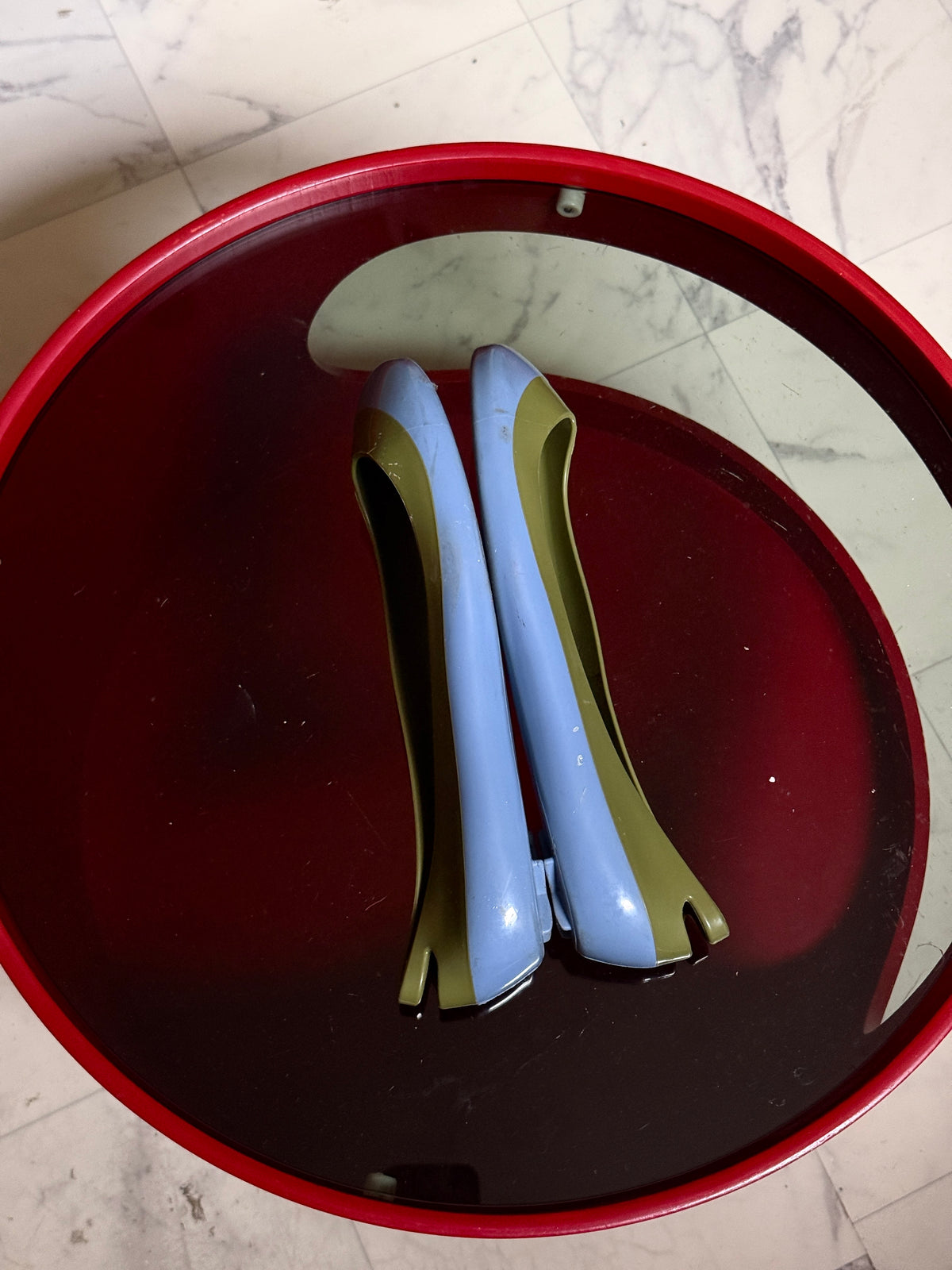 Vintage 2000s Kartell "Glue Cinderella" Two-Tone Ballerina Flats - EU 38