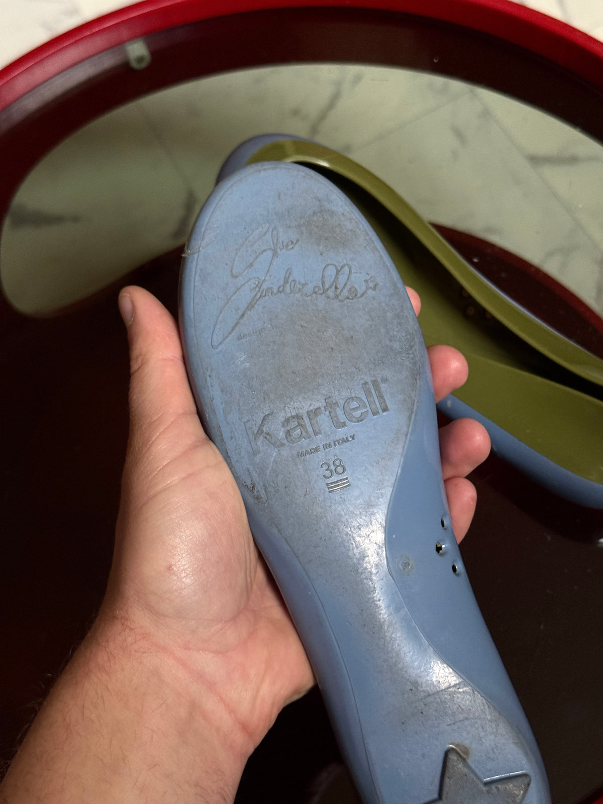 Vintage 2000s Kartell "Glue Cinderella" Two-Tone Ballerina Flats - EU 38