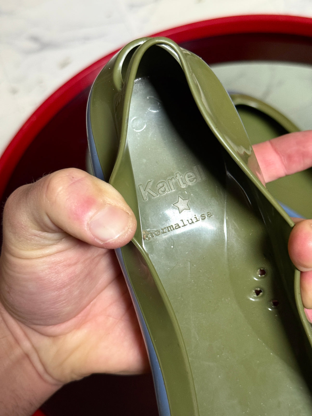 Vintage 2000s Kartell "Glue Cinderella" Two-Tone Ballerina Flats - EU 38