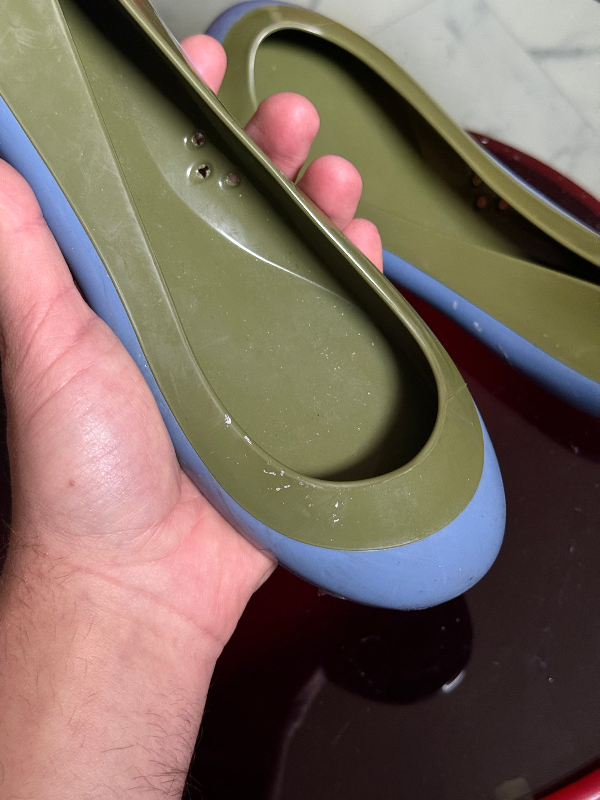 Vintage 2000s Kartell "Glue Cinderella" Two-Tone Ballerina Flats - EU 38