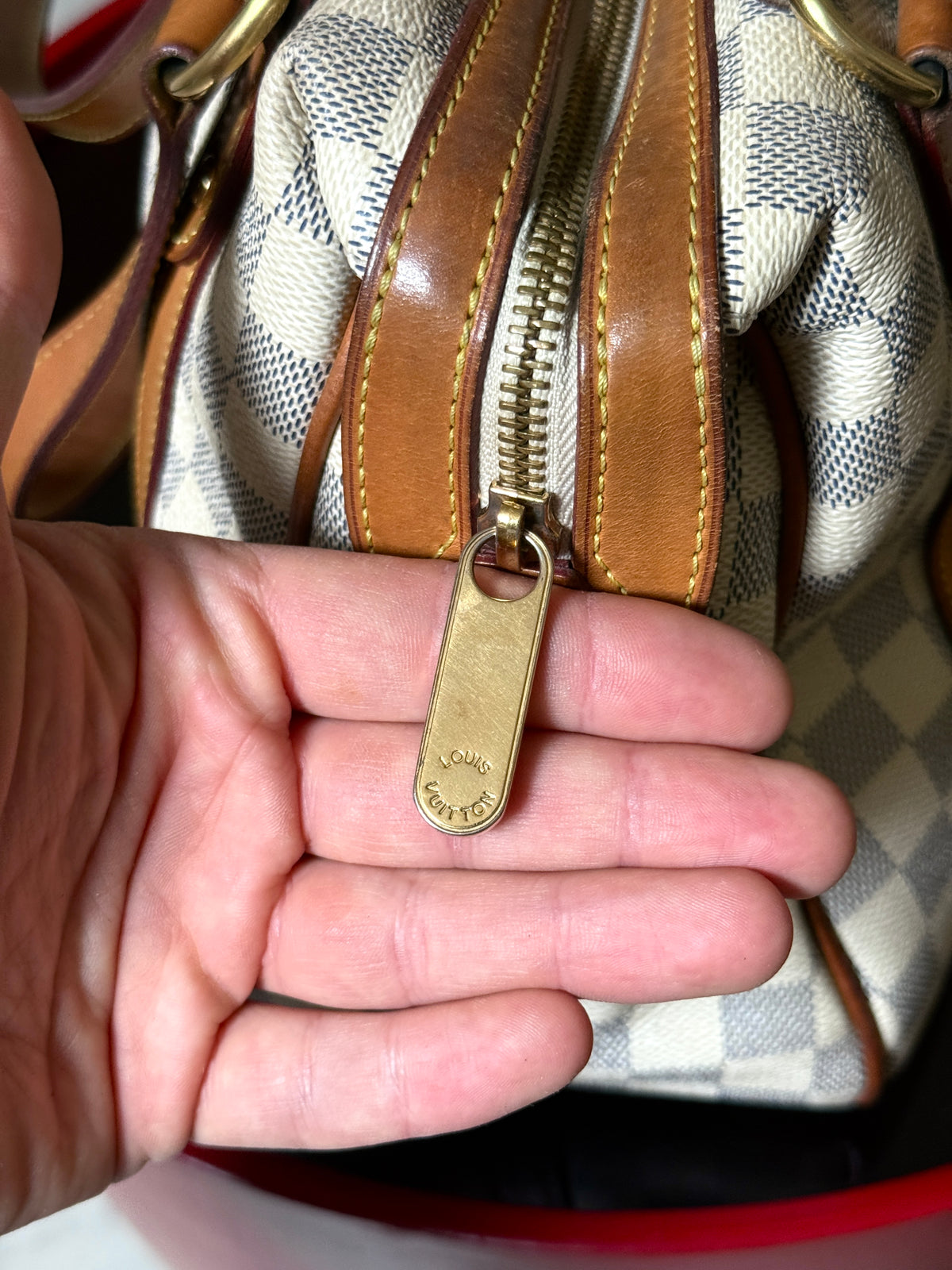 Vintage 2010 Louis Vuitton Damier Azur Stresa PM Shoulder Bag (FL2120)