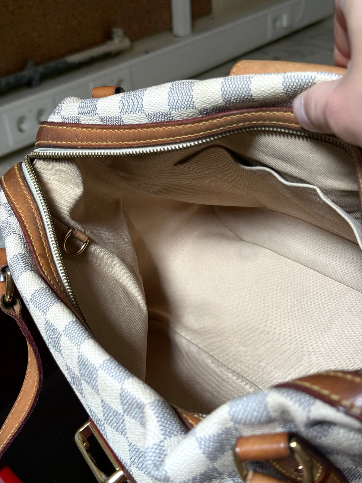 Vintage 2010 Louis Vuitton Damier Azur Stresa PM Shoulder Bag (FL2120)