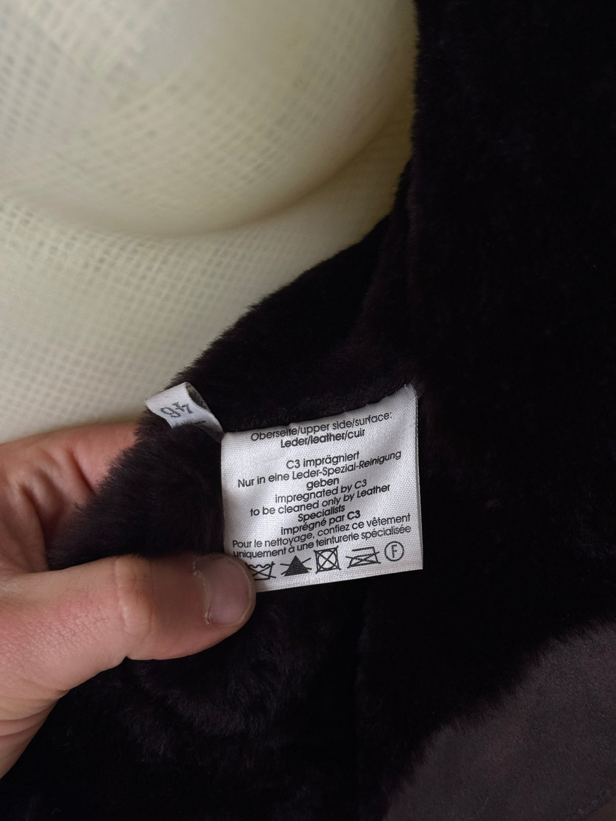 Vintage 2000s “Werner Christ” Suede Shearling Belted Coat - L