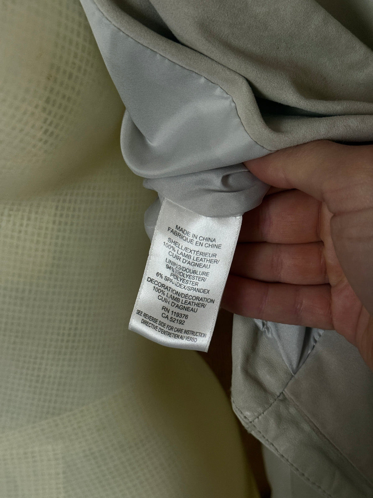 2000s Helmut Lang Cream Leather Tailored Blazer Jacket - S