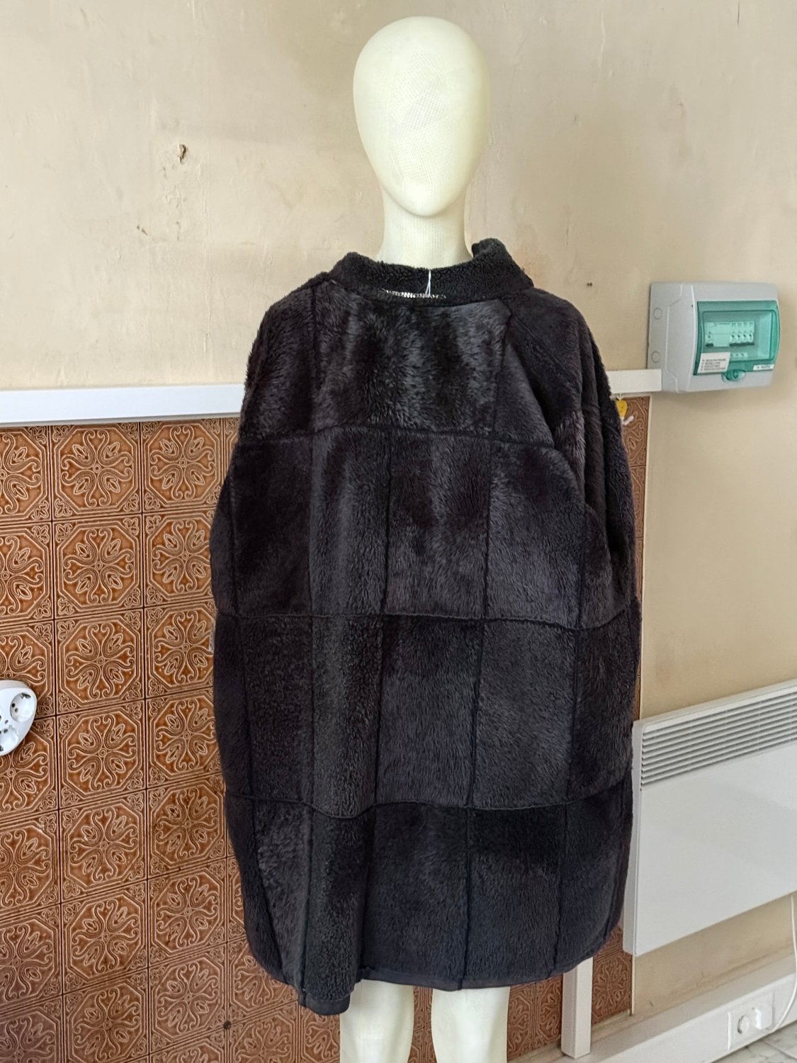 Vintage 2000s “Werner Christ” Panelled Sheepskin Leather Coat - XL - Fomeaux | Curated Vintage & Designer Bags